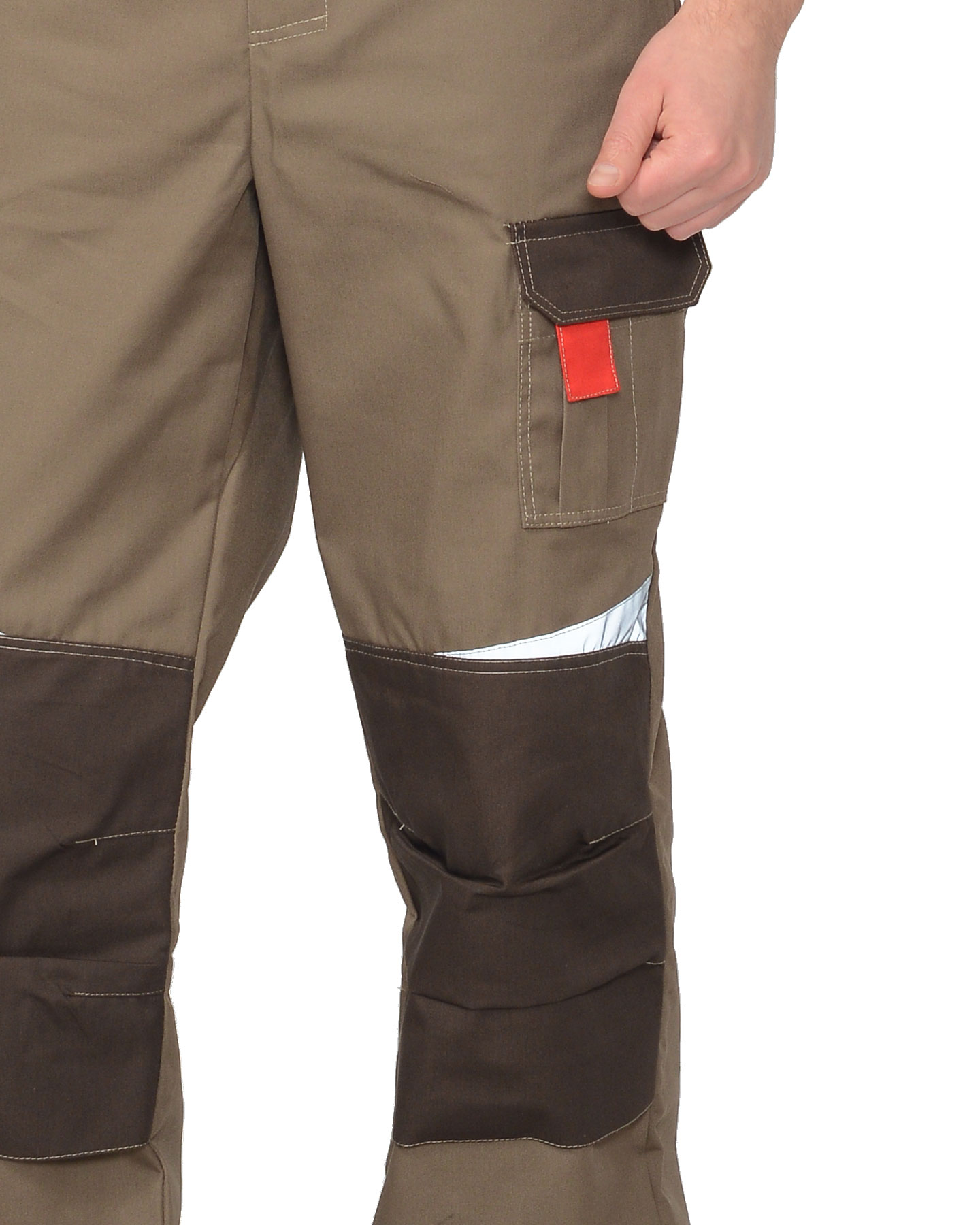 Полукомбинезон СИРИУС-ФАВОРИТ-МЕГА светло коричневый с коричневым, красным и СОП