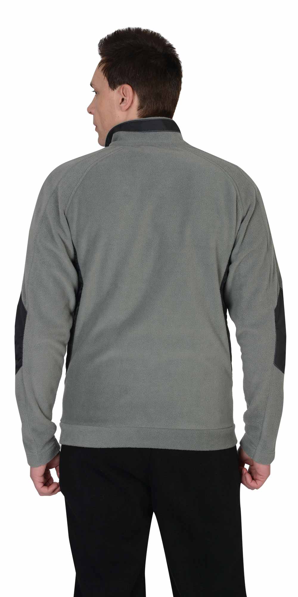 Куртка флисовая СИРИУС-АКТИВ серая отделка черная