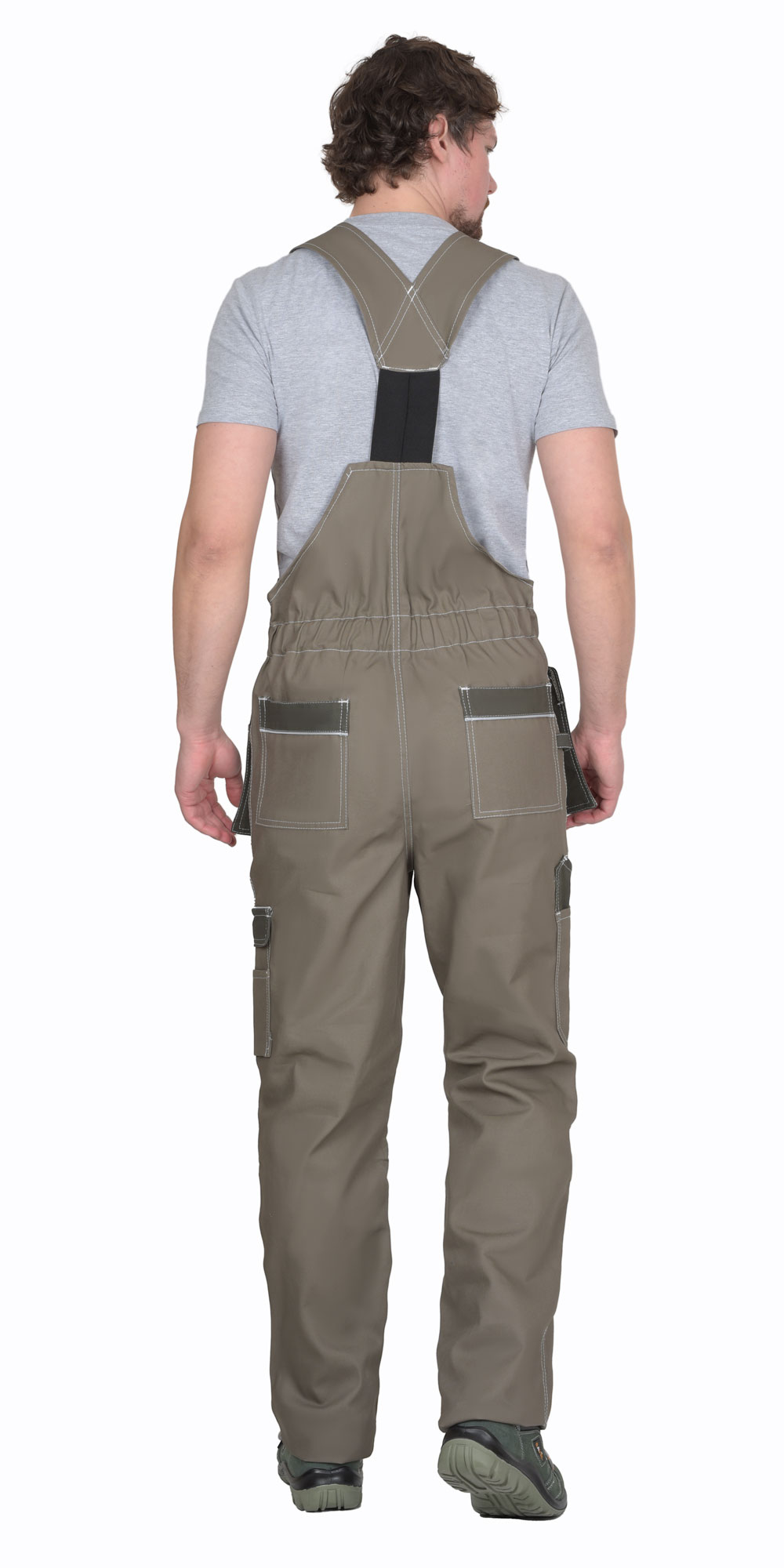 Полукомбинезон СИРИУС-ТОКИО  т. песочный с хаки 100%х/б пл. 265 г/кв.м