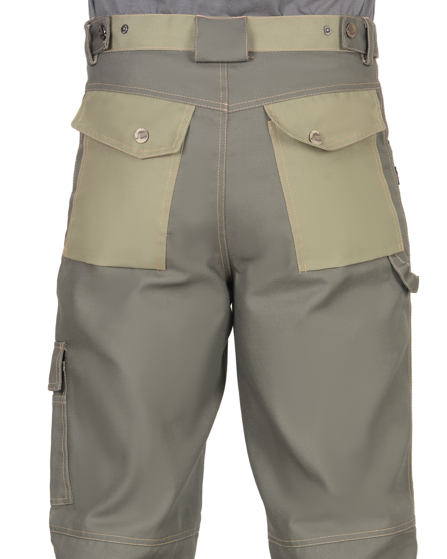 Костюм СИРИУС-ВЕСТ-ВОРК куртка дл., брюки т.оливковый со св.оливковым пл. 275 г/кв.м 