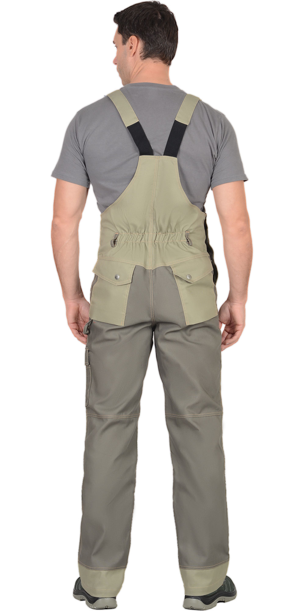 Костюм СИРИУС-ВЕСТ-ВОРК куртка дл, п/к т.оливковый со св.оливковым пл. 275 г/кв.м 