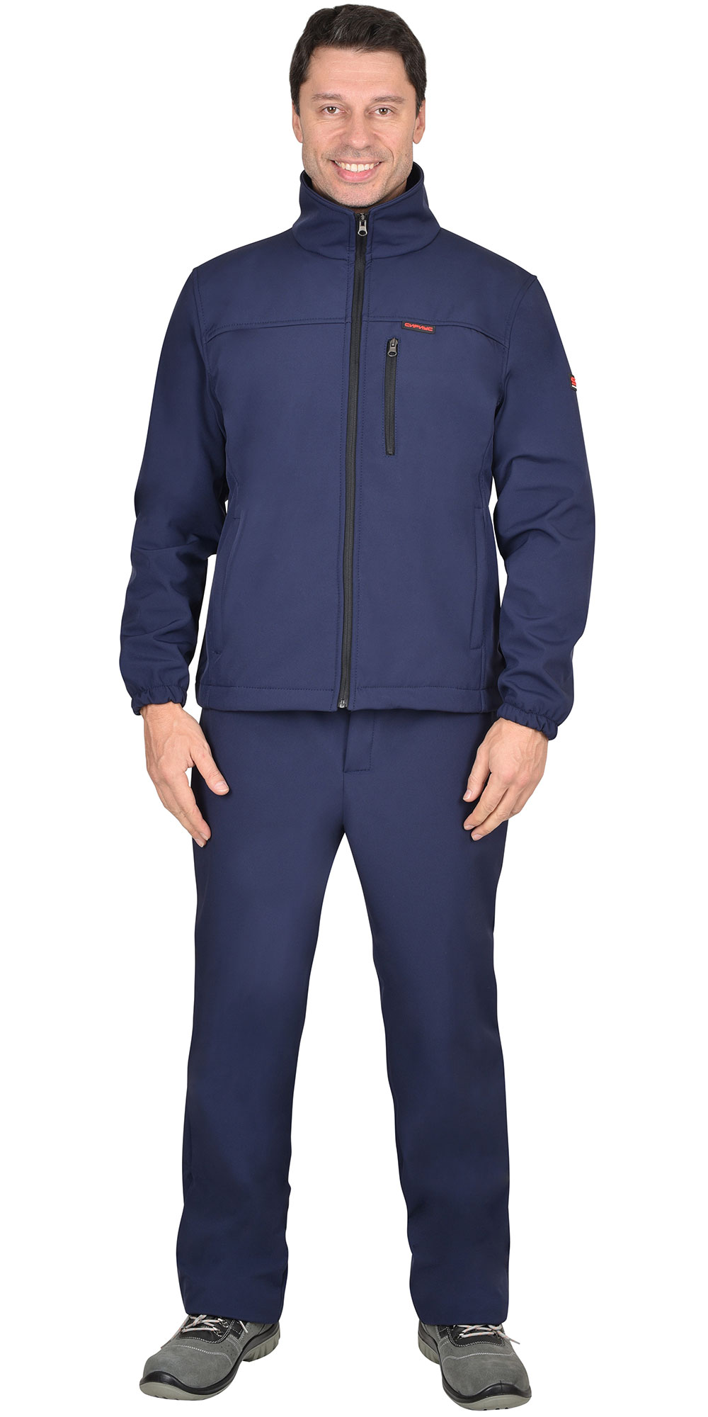 Костюм СИРИУС-АЗОВ синий софтшелл пл 350 г/кв.м 