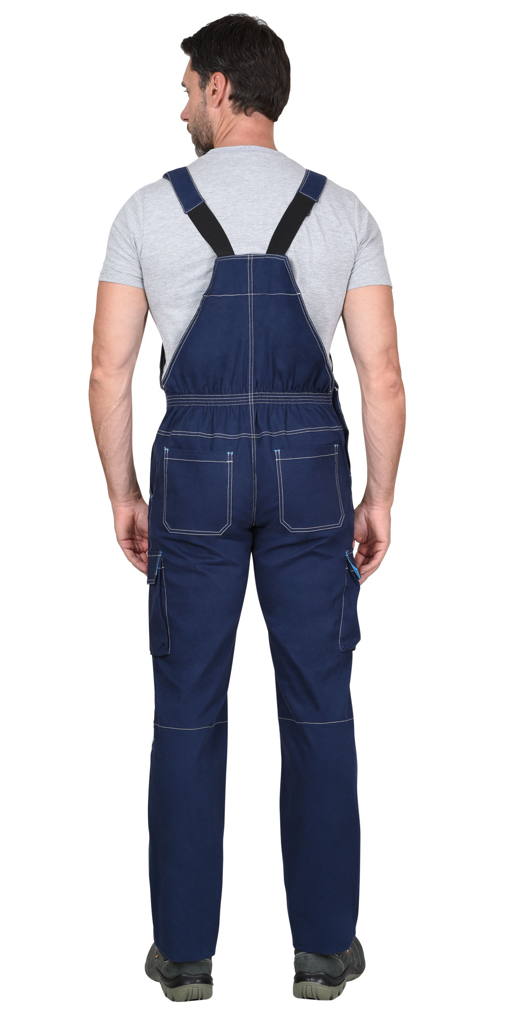 Полукомбинезон СИРИУС-ДЖЕТ синий с голубым тк. мех. стрейч с ВО