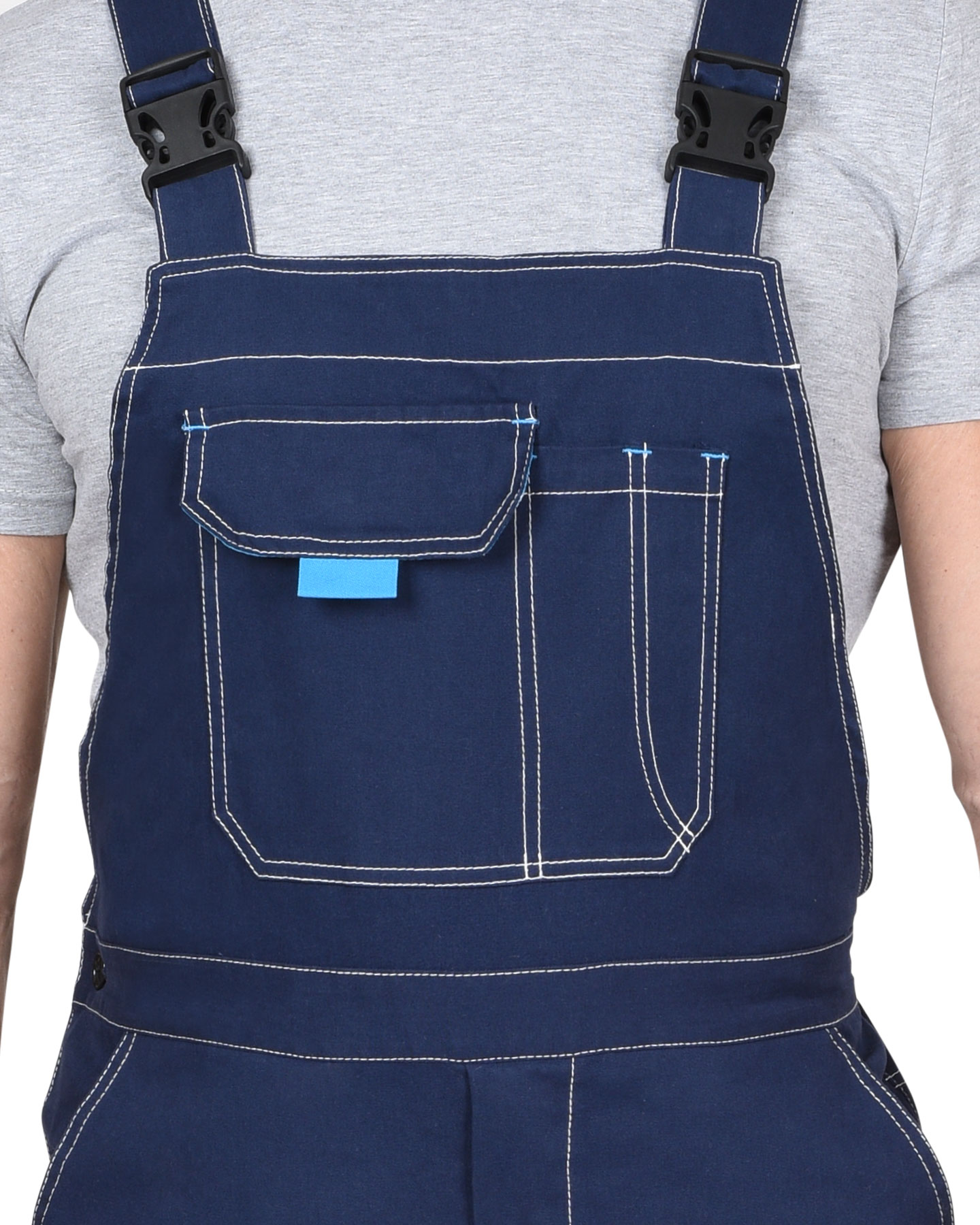 Полукомбинезон СИРИУС-ДЖЕТ синий с голубым тк. мех. стрейч с ВО