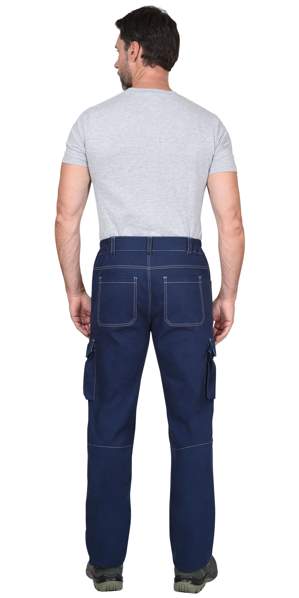 Костюм СИРИУС-ДЖЕТ куртка, брюки синий с голубым тк. мех. стрейч с ВО