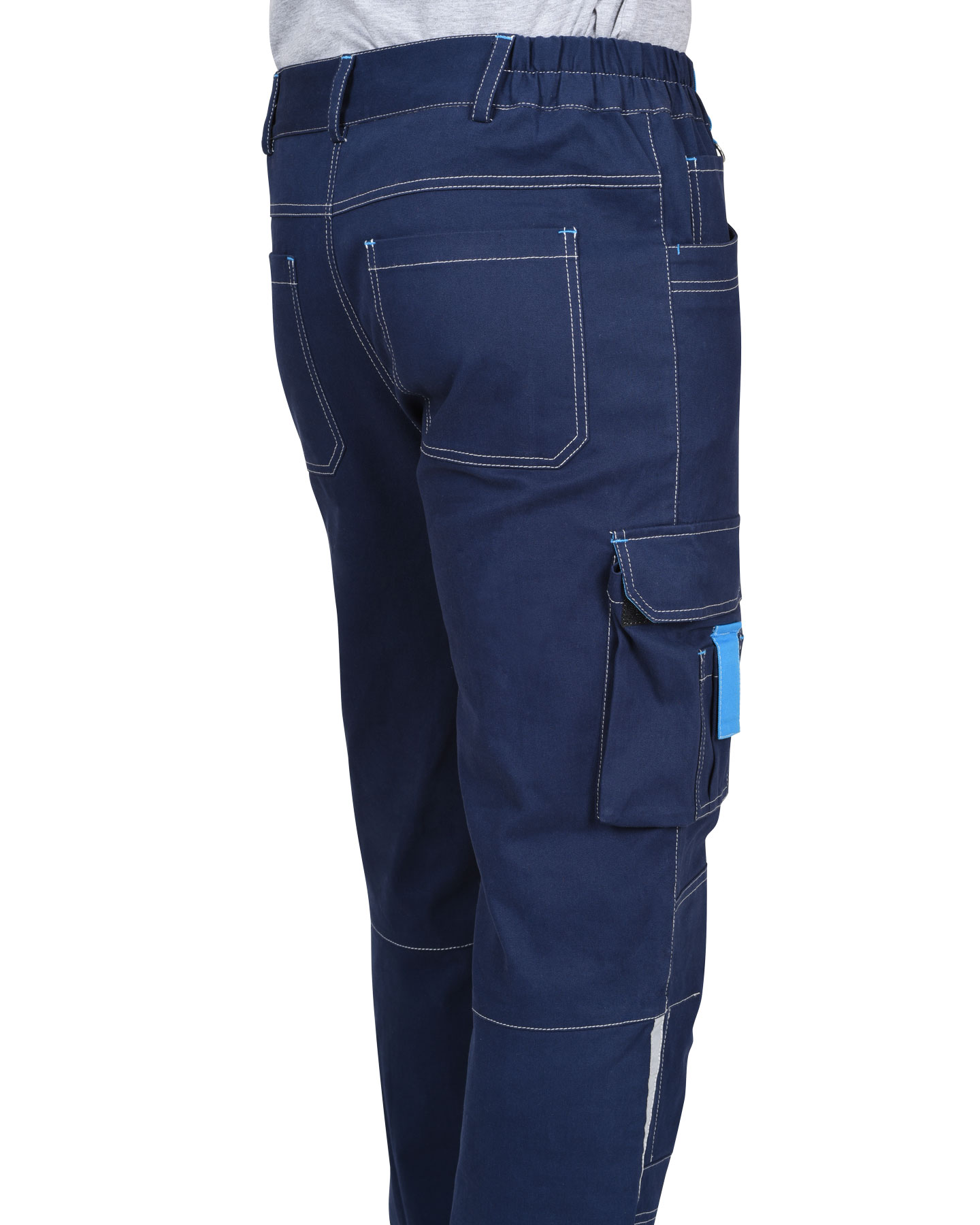 Костюм СИРИУС-ДЖЕТ куртка, брюки синий с голубым тк. мех. стрейч с ВО