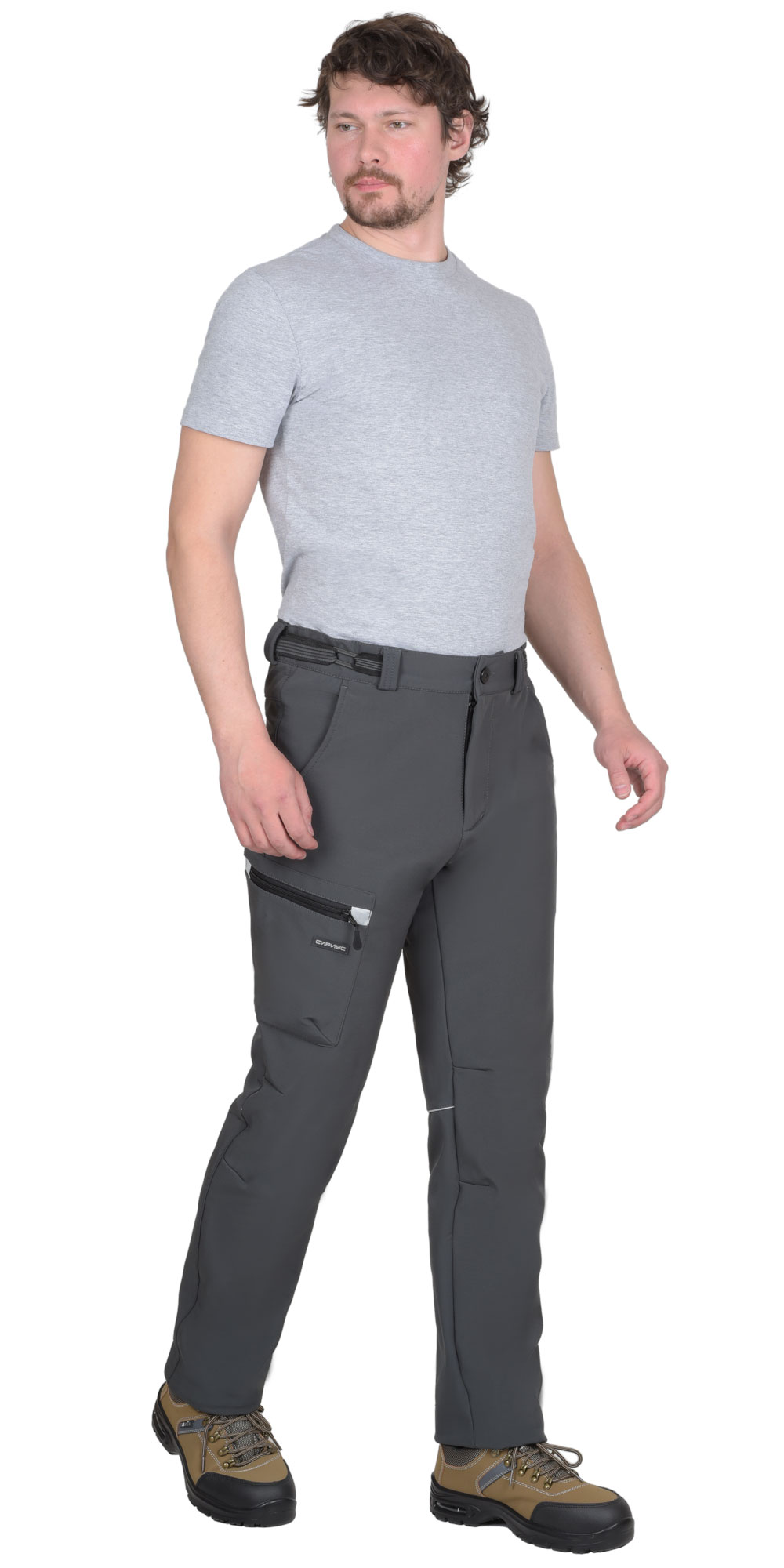 Костюм СИРИУС-СПЕЙС куртка, брюки, софтшелл т.серый