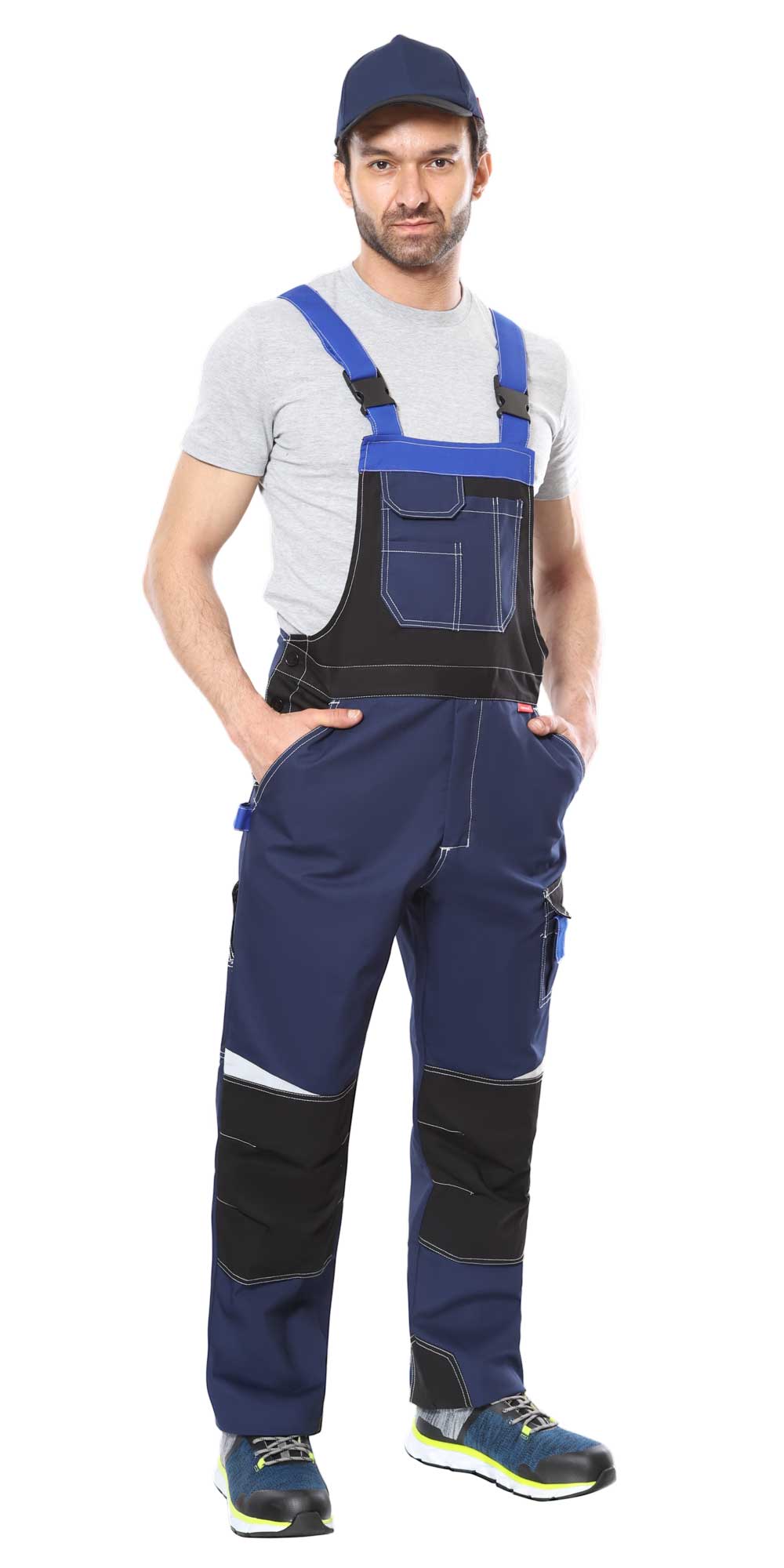 Полукомбинезон СИРИУС-ФАВОРИТ-МЕГА т.синий с черным и васильковым, СОП