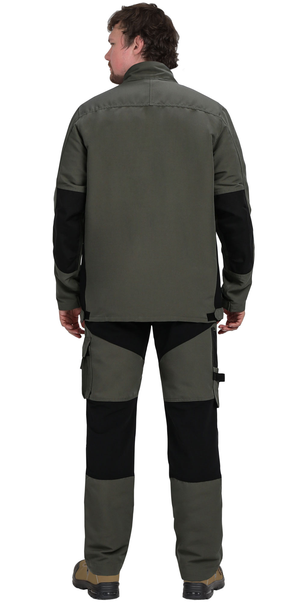 Костюм СИРИУС-ТРИТОН куртка, брюки хаки с черным тк.Кошачий глаз