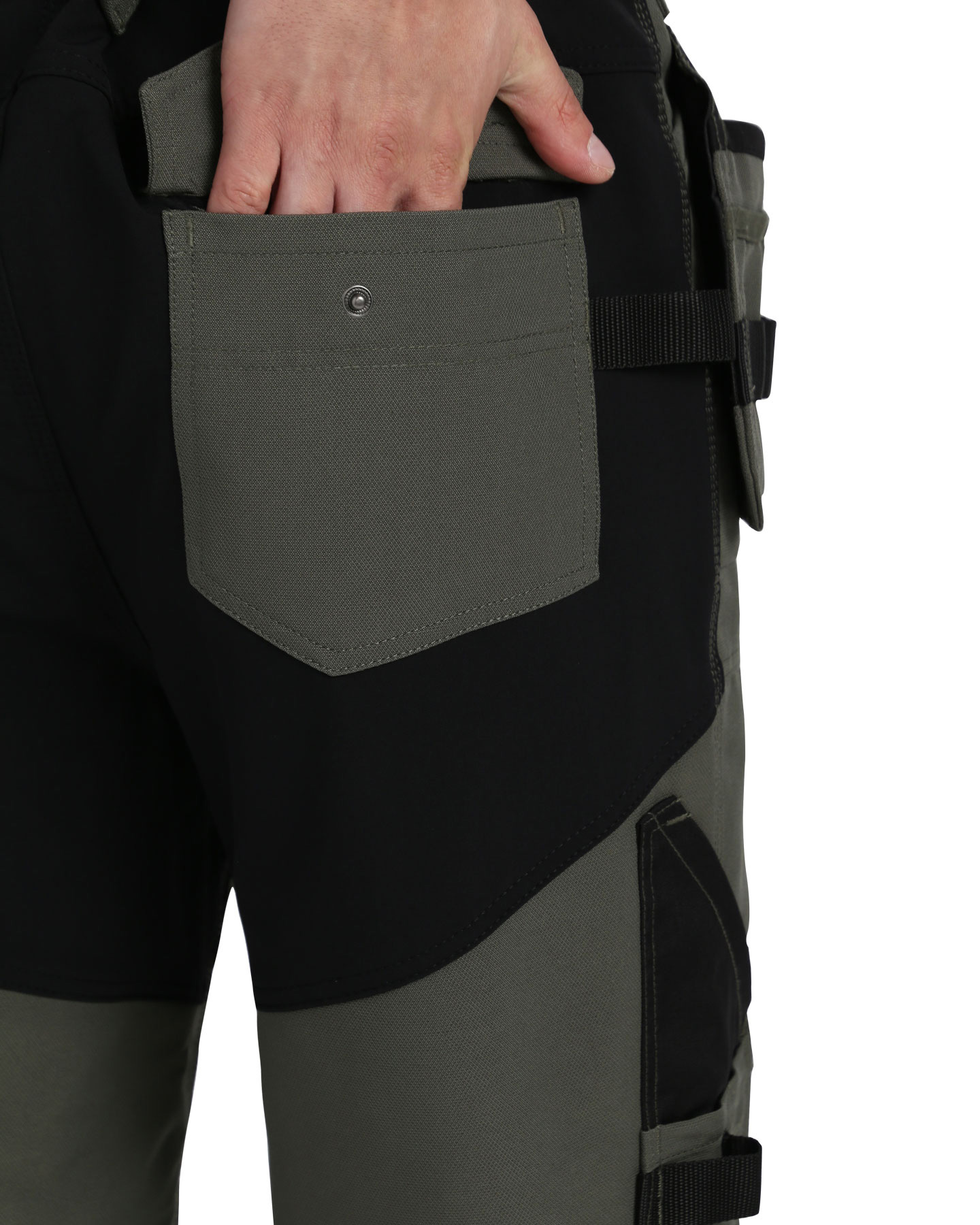 Костюм СИРИУС-ТРИТОН куртка, брюки хаки с черным тк.Кошачий глаз