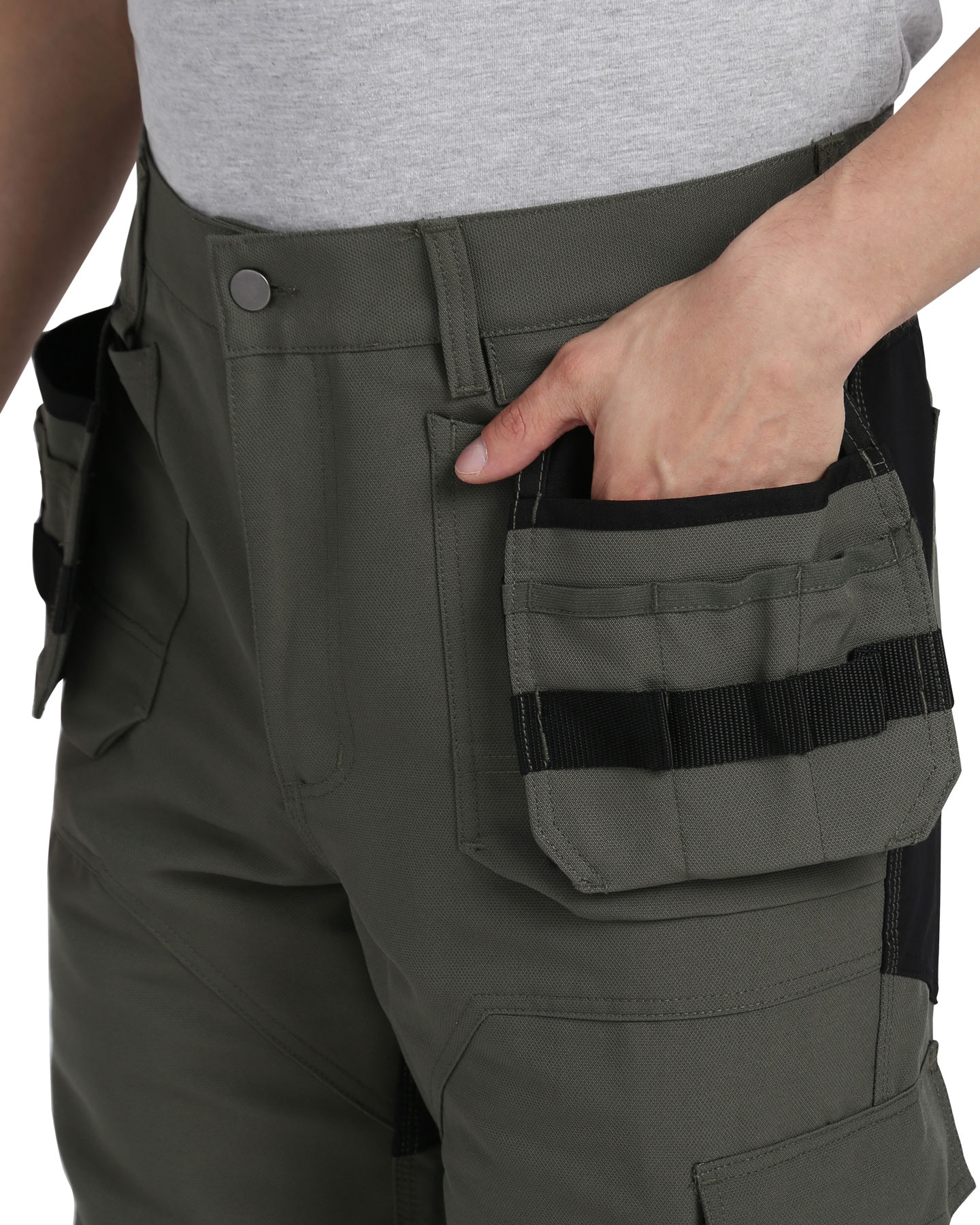 Костюм СИРИУС-ТРИТОН куртка, брюки хаки с черным тк.Кошачий глаз