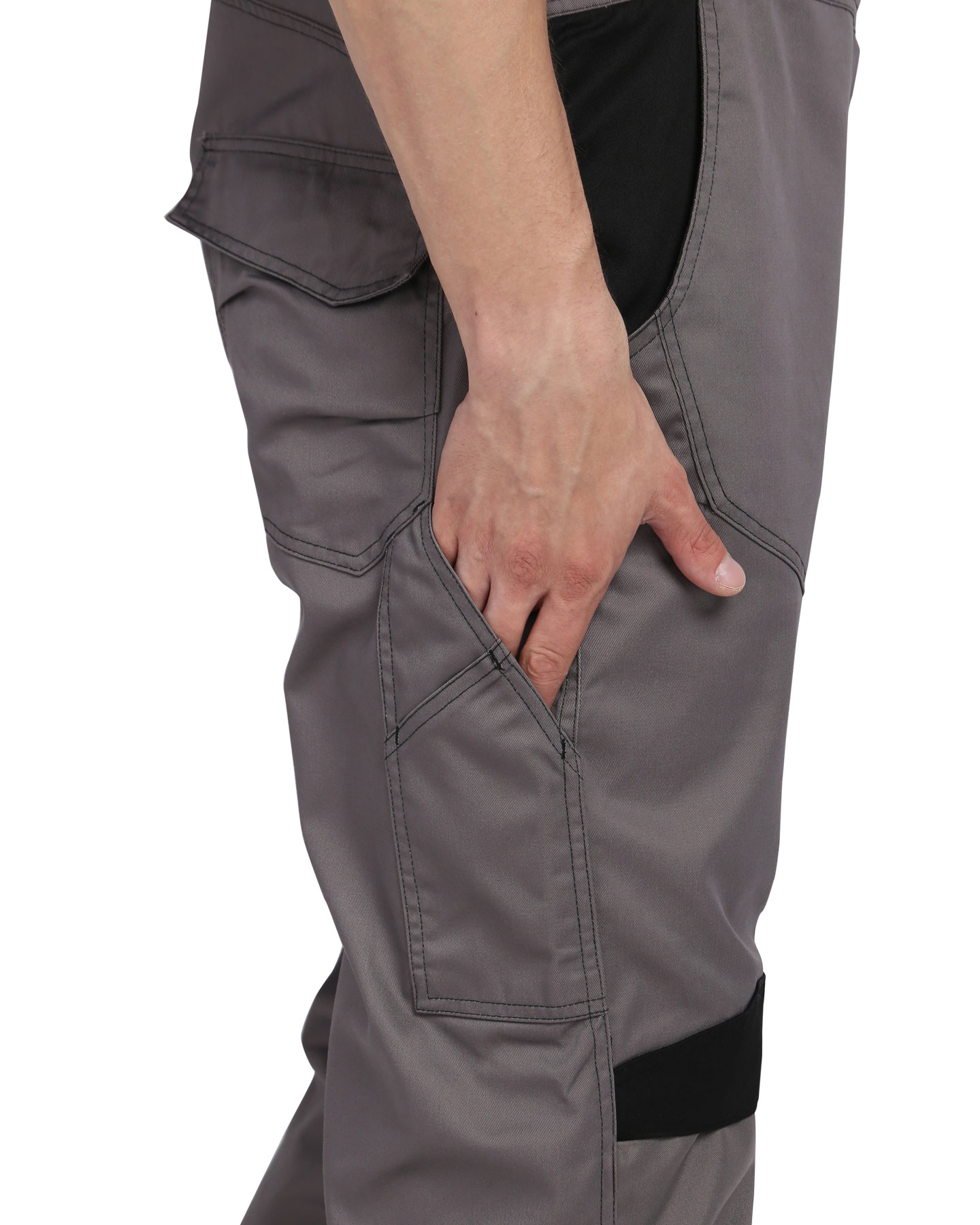 Костюм СИРИУС-ЦИТРИН куртка, п/к ср.серый с черным