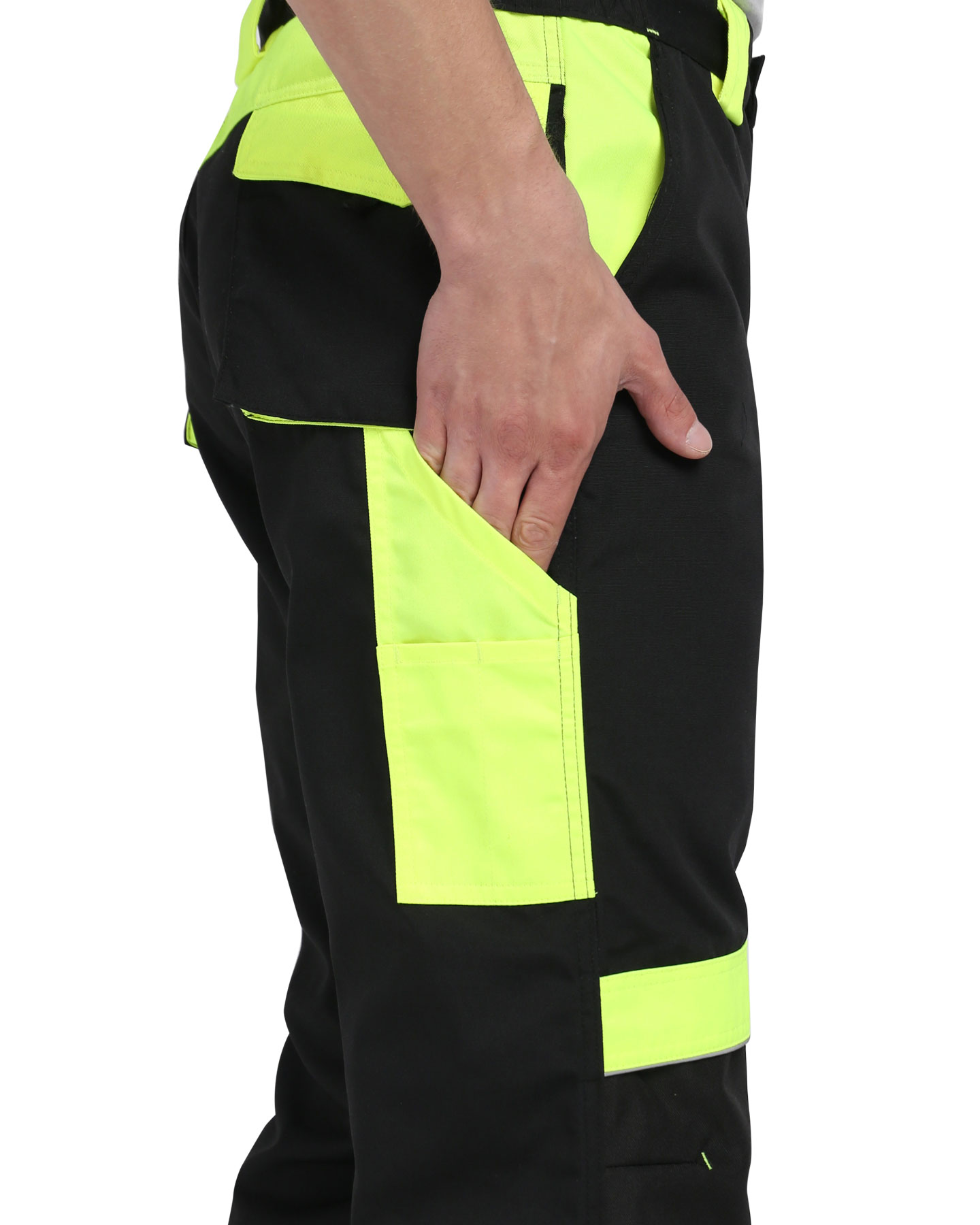 Костюм СИРИУС-ОНИКС куртка, брюки черный с лимонным