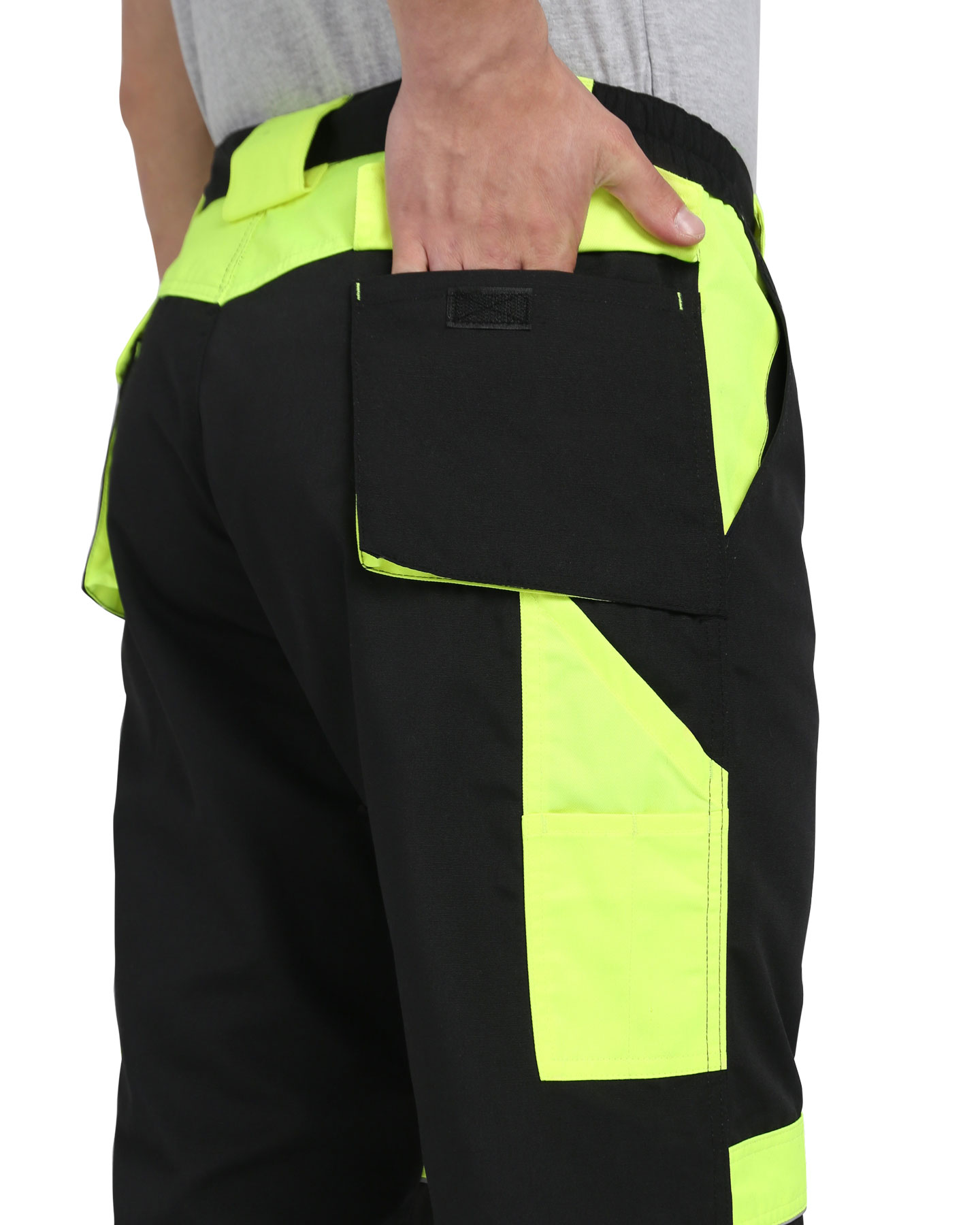 Костюм СИРИУС-ОНИКС куртка, брюки черный с лимонным