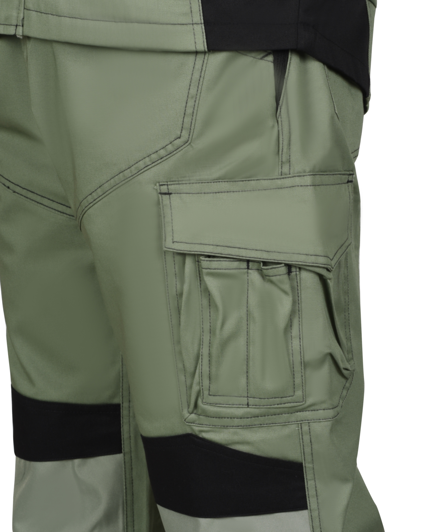 Костюм СИРИУС-ЦИТРИН куртка, брюки, светло-оливковый с черным