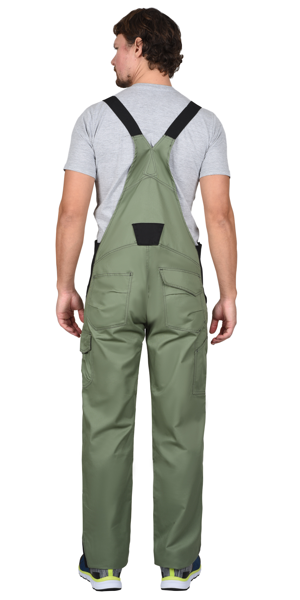 Костюм СИРИУС-ЦИТРИН куртка, полукомбинезон, светло-оливковый с черным