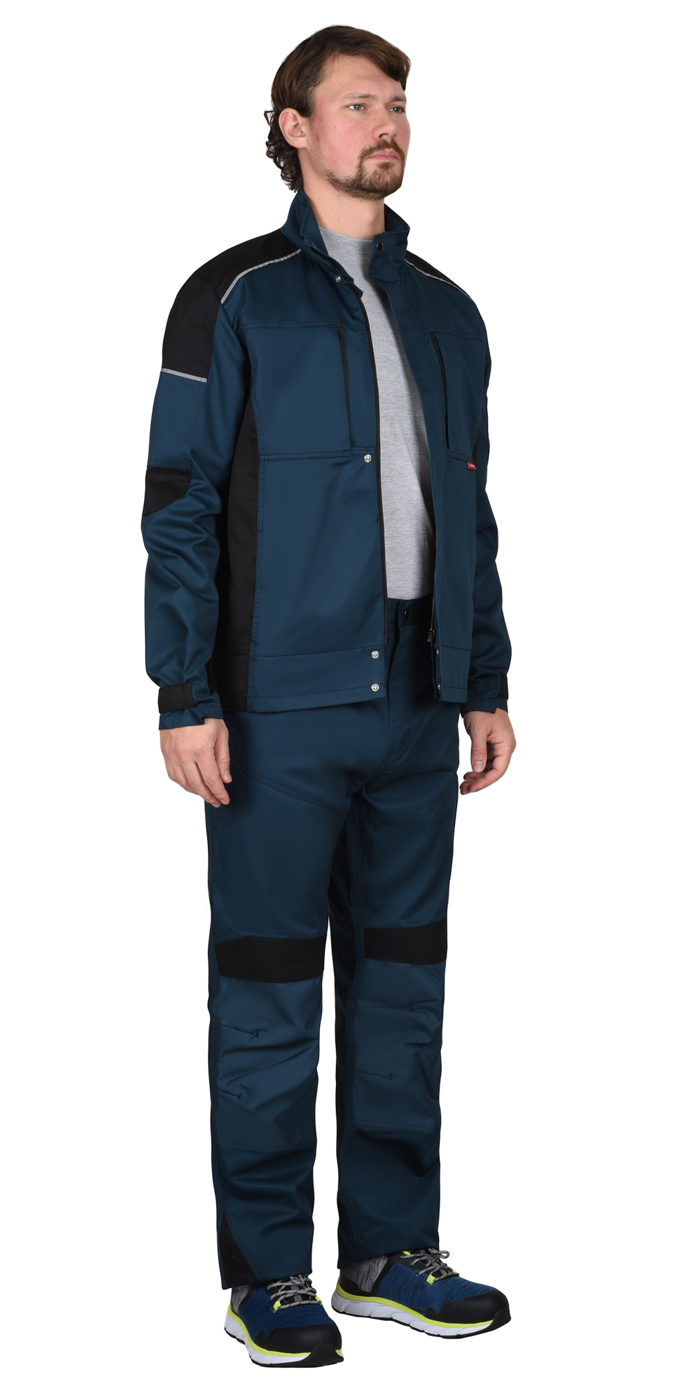 Костюм СИРИУС-ЦИТРИН куртка, брюки, морена с черным 