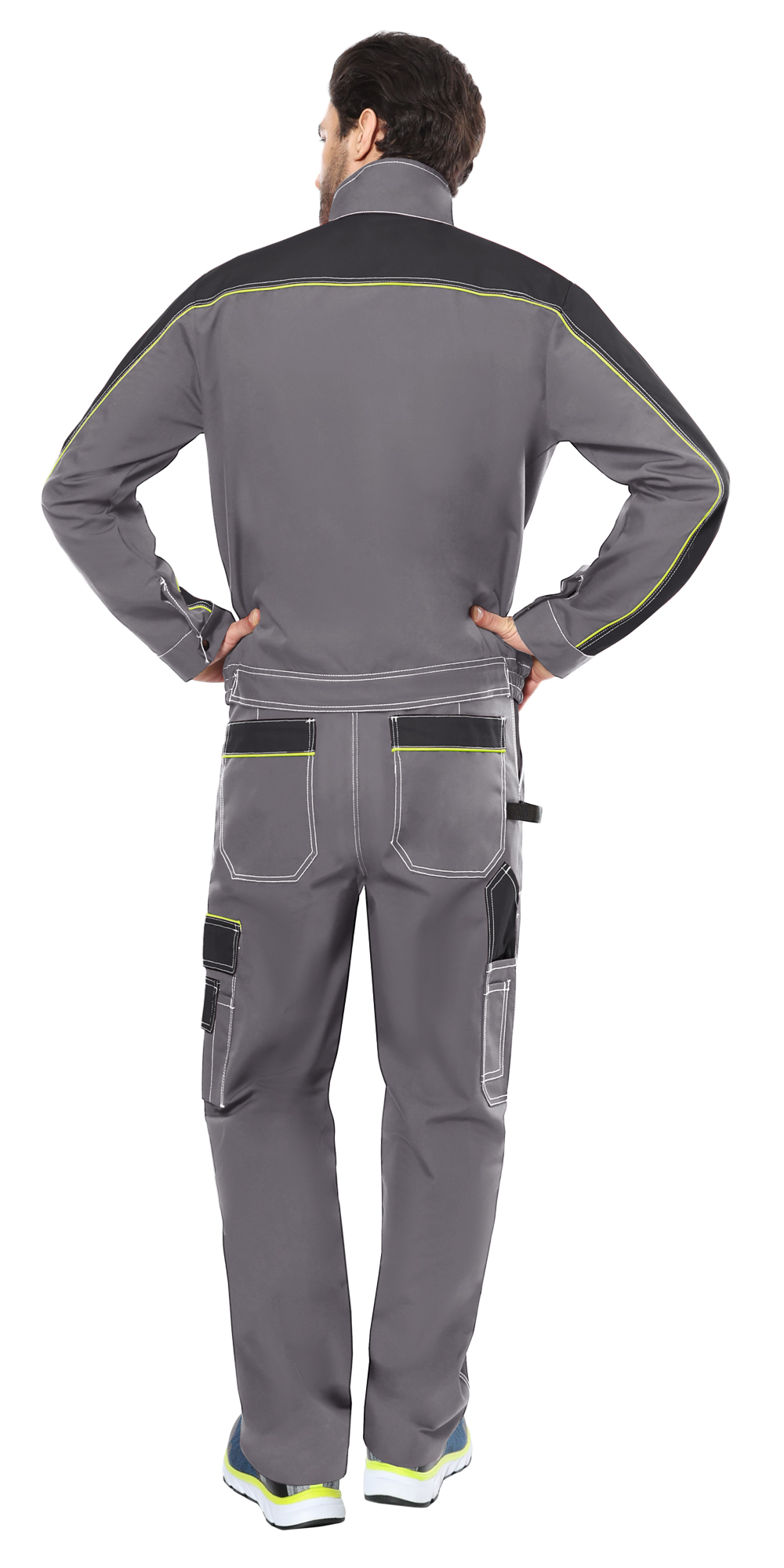 Костюм СИРИУС-АГАТ куртка, брюки, серый с черным