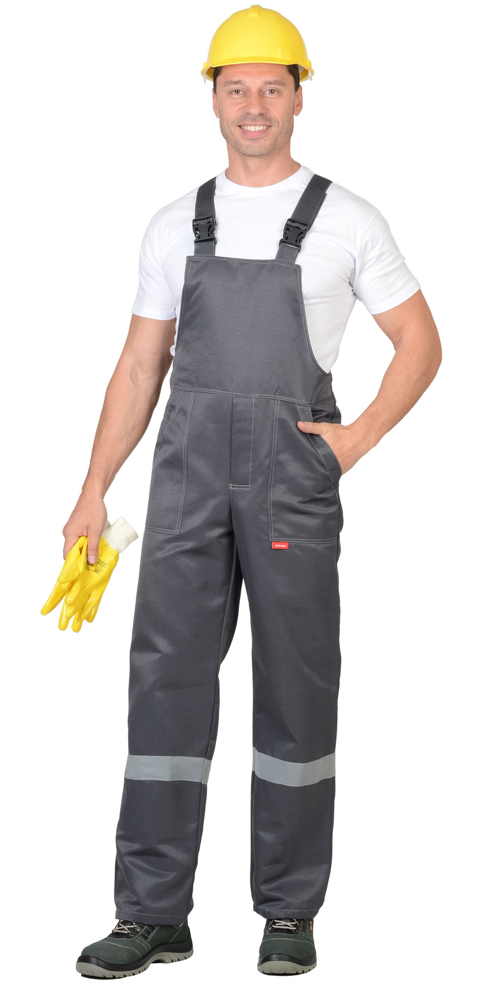 Костюм СИРИУС-СИТИ куртка, п/к т.серый со св. серым СОП 50 мм