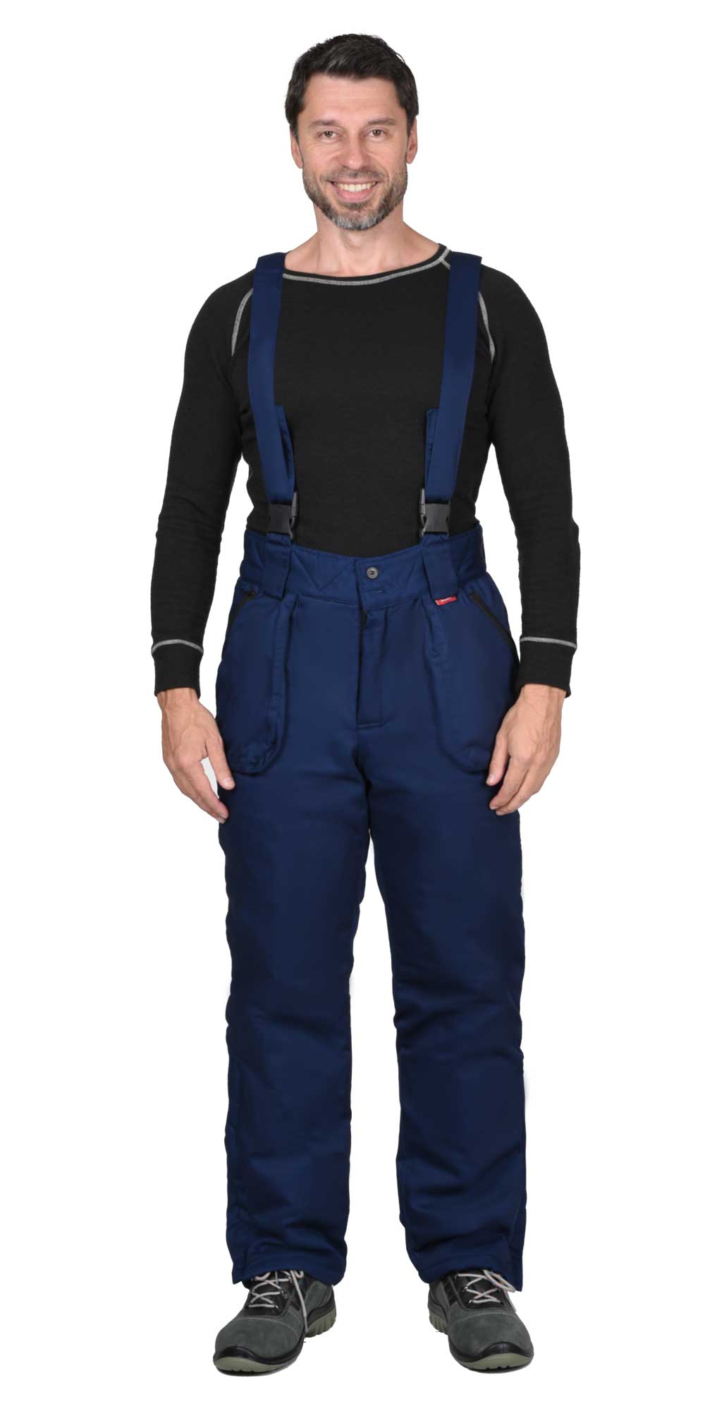 Костюм СИРИУС-ФАВОРИТ зимний: куртка, брюки т.синий со ср.серым