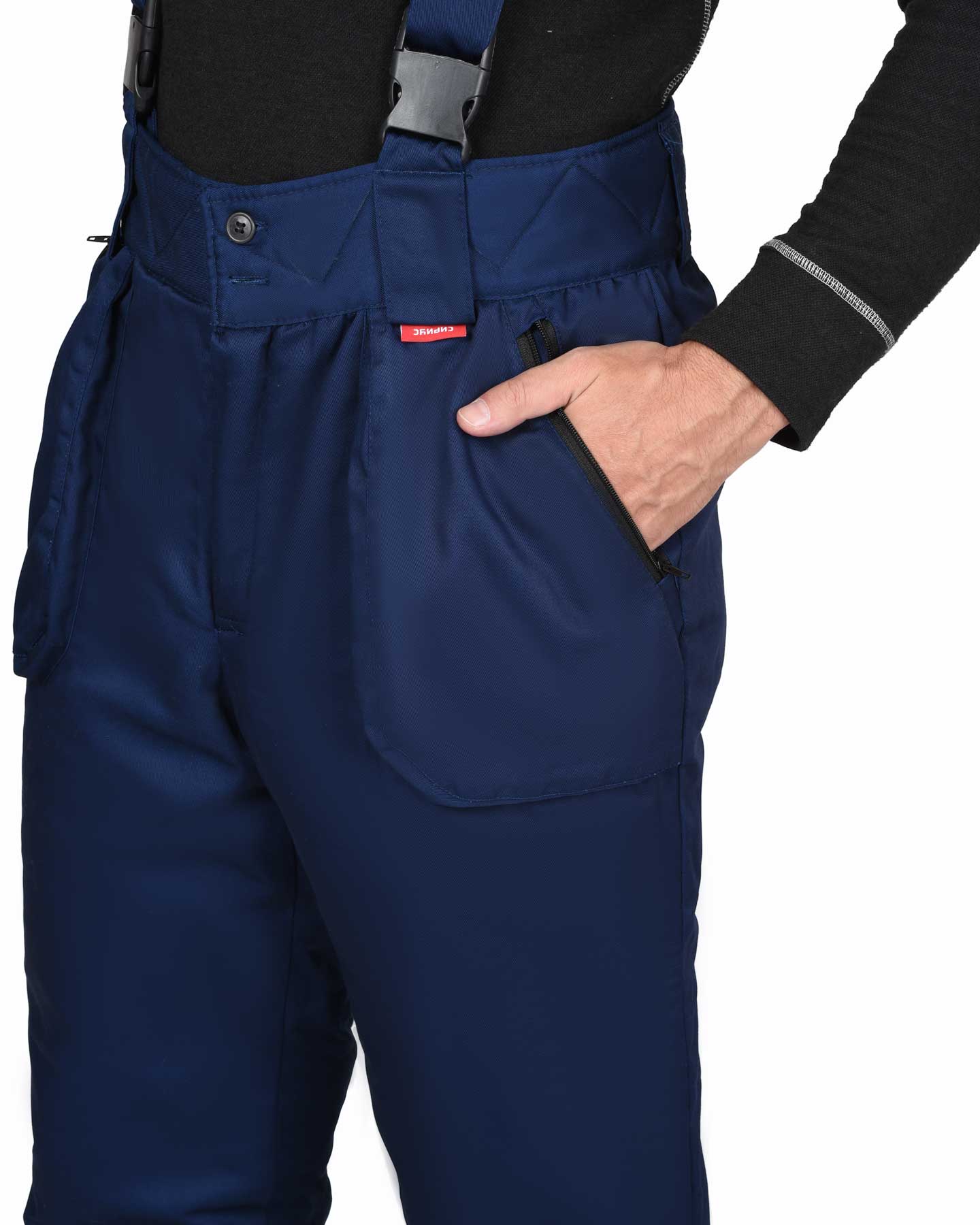 Костюм СИРИУС-ФАВОРИТ зимний: куртка, брюки т.синий со ср.серым