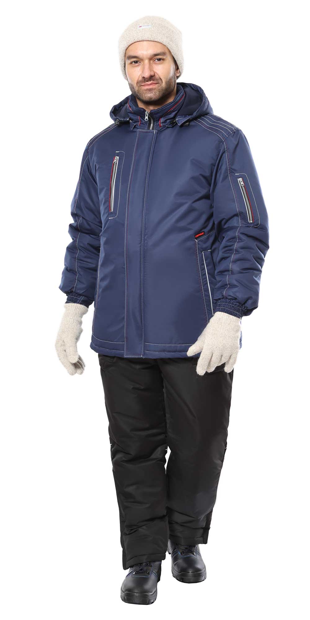 Костюм СИРИУС-АЛЕКС зимний: куртка, брюки, темно-синий, тк.Таслан