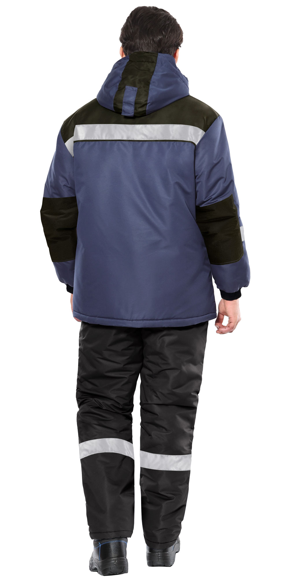 Костюм СИРИУС-КОМФОРТ куртка, брюки темно-синий с черным