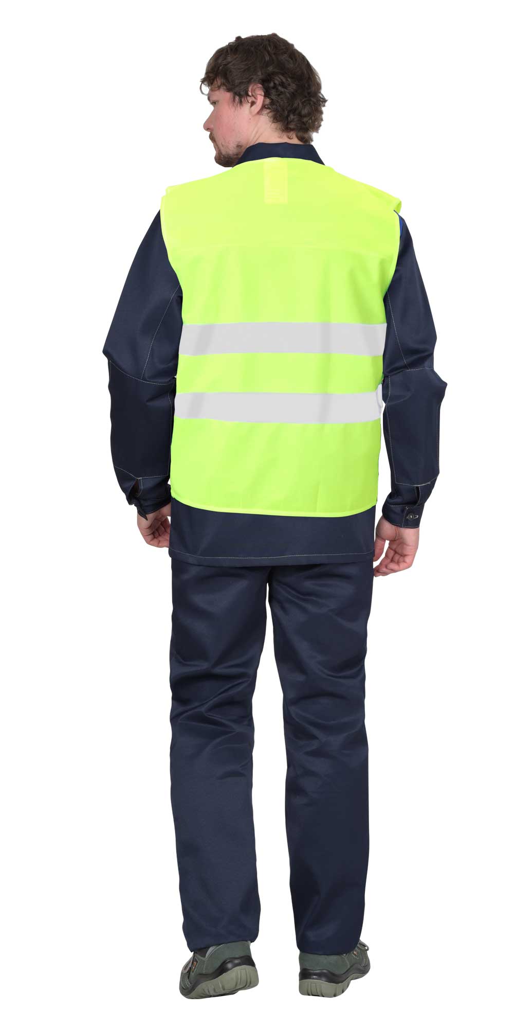 Жилет сигнальный SIRIUS класс 1, 2 СОП (трик.100 гр/м2) лимонный (ЧЗ)