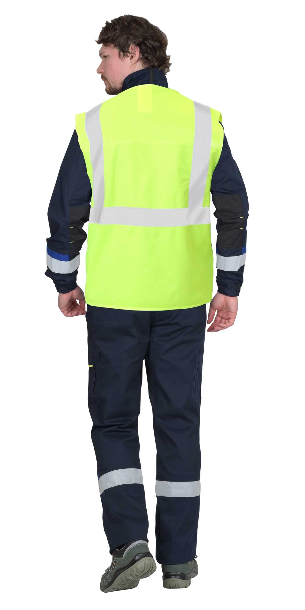 Жилет сигнальный SIRIUS класс 1, 3 СОП (трик.100 гр/м2) лимонный (ЧЗ)