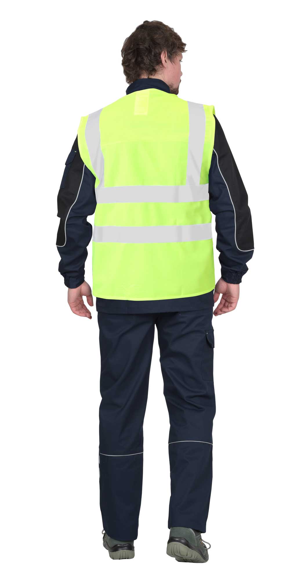 Жилет сигнальный SIRIUS класс 1, 4 СОП (трик.100 гр/м2) лимонный (ЧЗ)