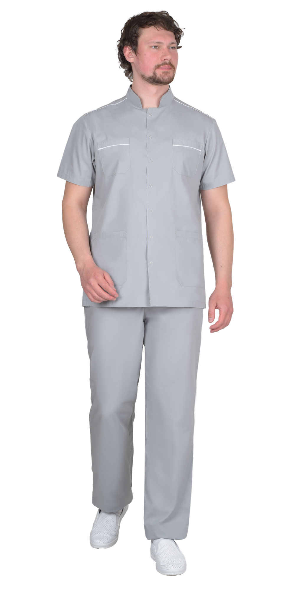 Костюм СИРИУС-МЕДИК мужской светло-серый