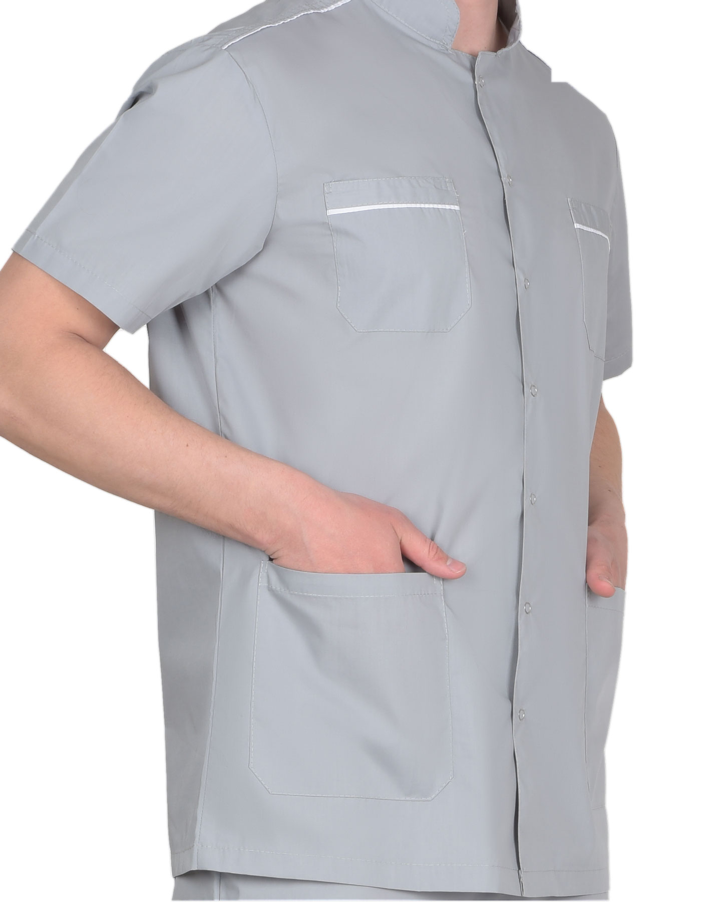 Костюм СИРИУС-МЕДИК мужской светло-серый