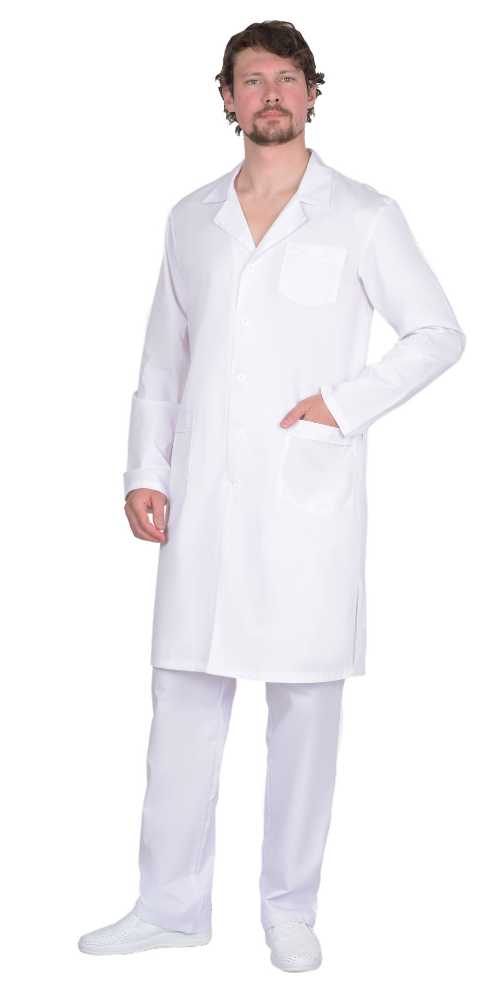 Халат СИРИУС-БРУКЛИН мужской белый