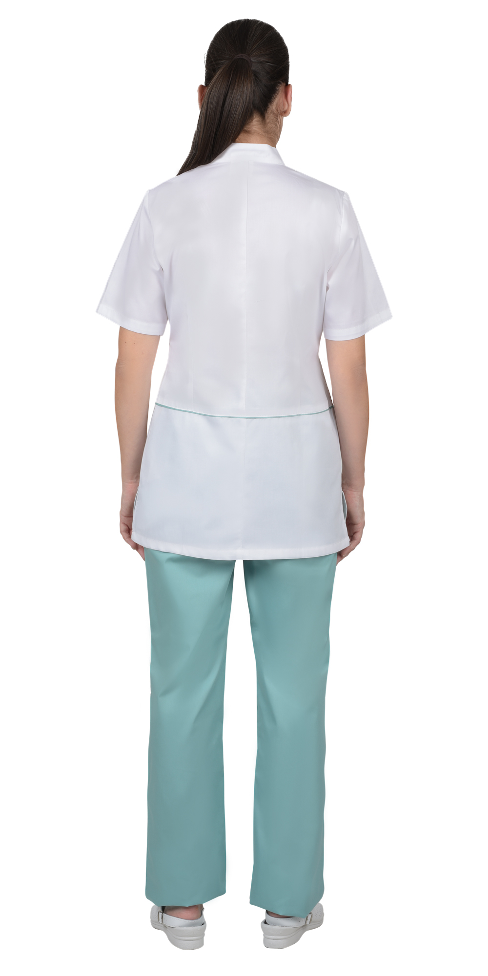 Костюм СИРИУС-ЛАУРА женский белый с мятным