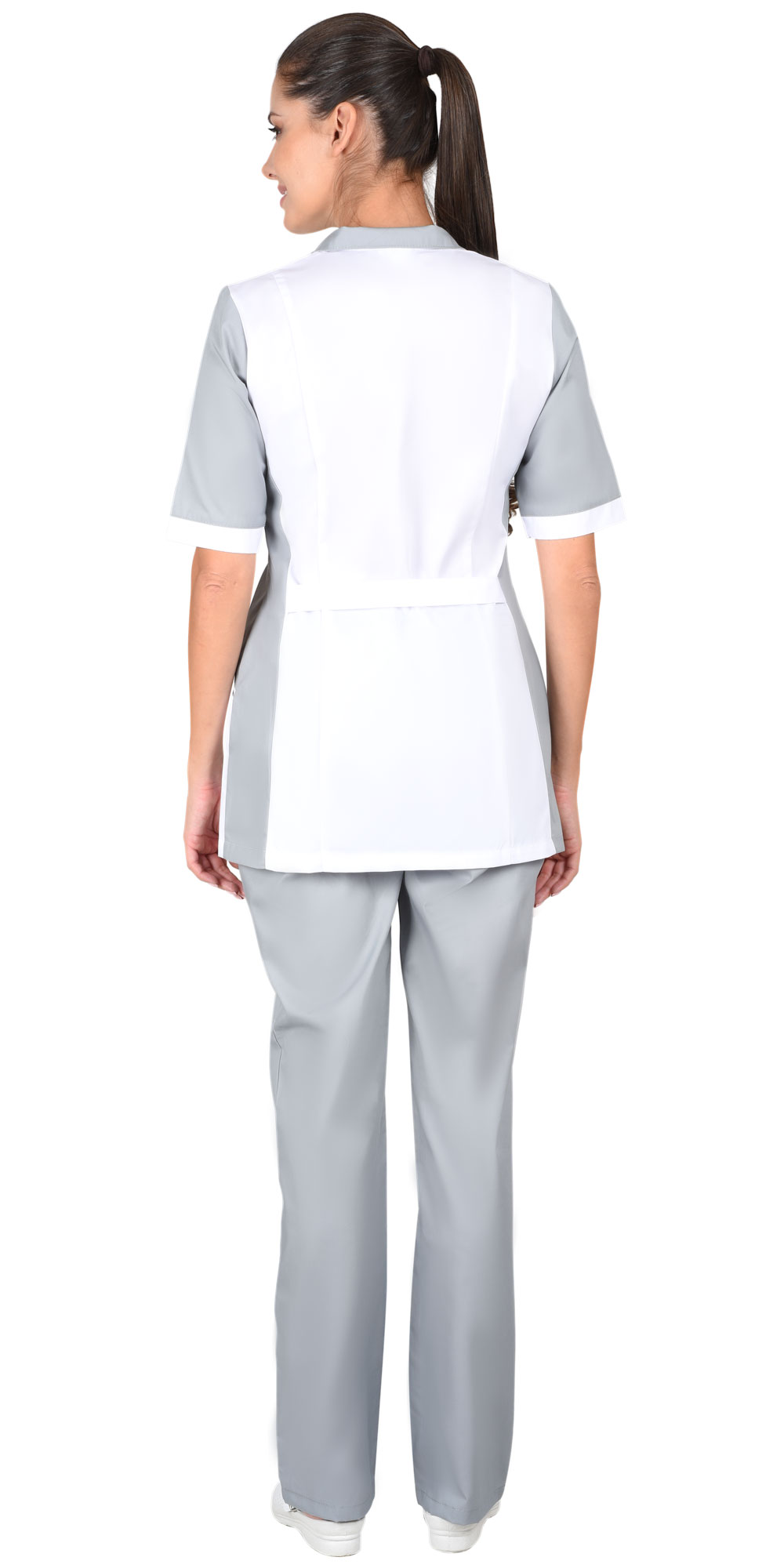 Костюм СИРИУС-ИОНА женский белый с серым