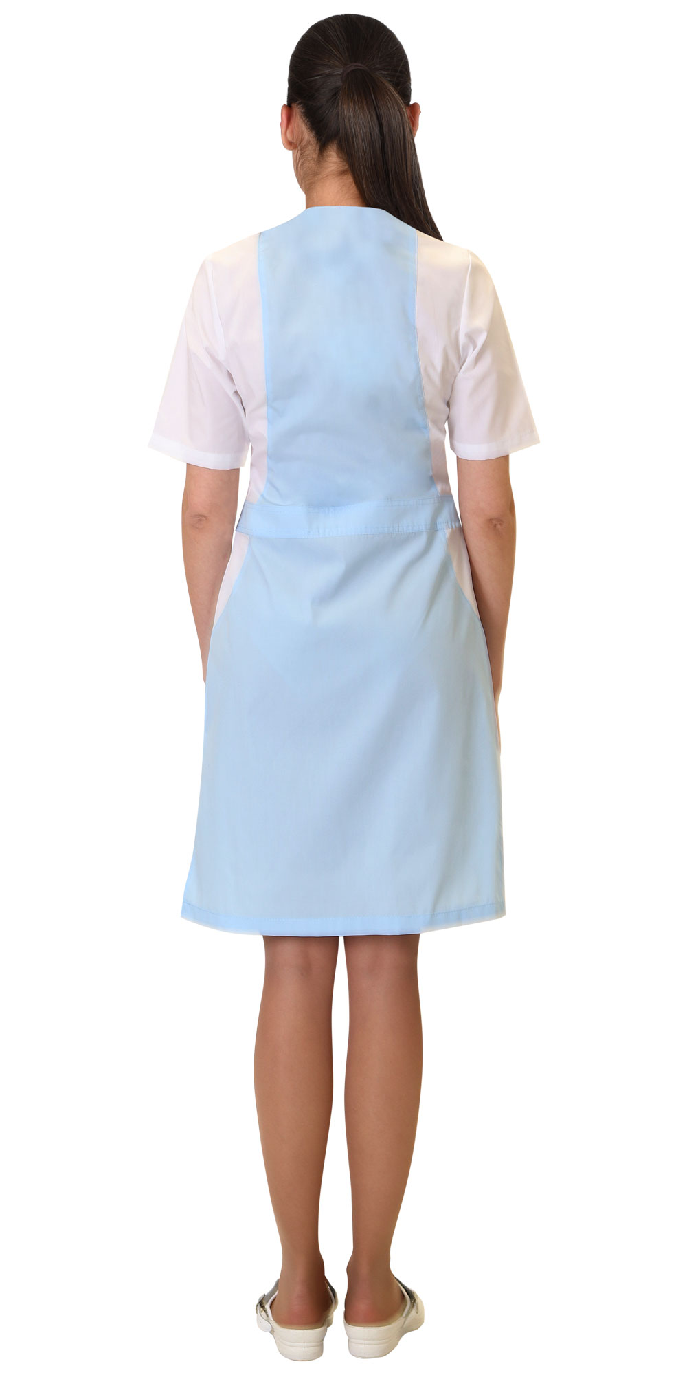 Халат СИРИУС-АЛИСА женский голубой с белым