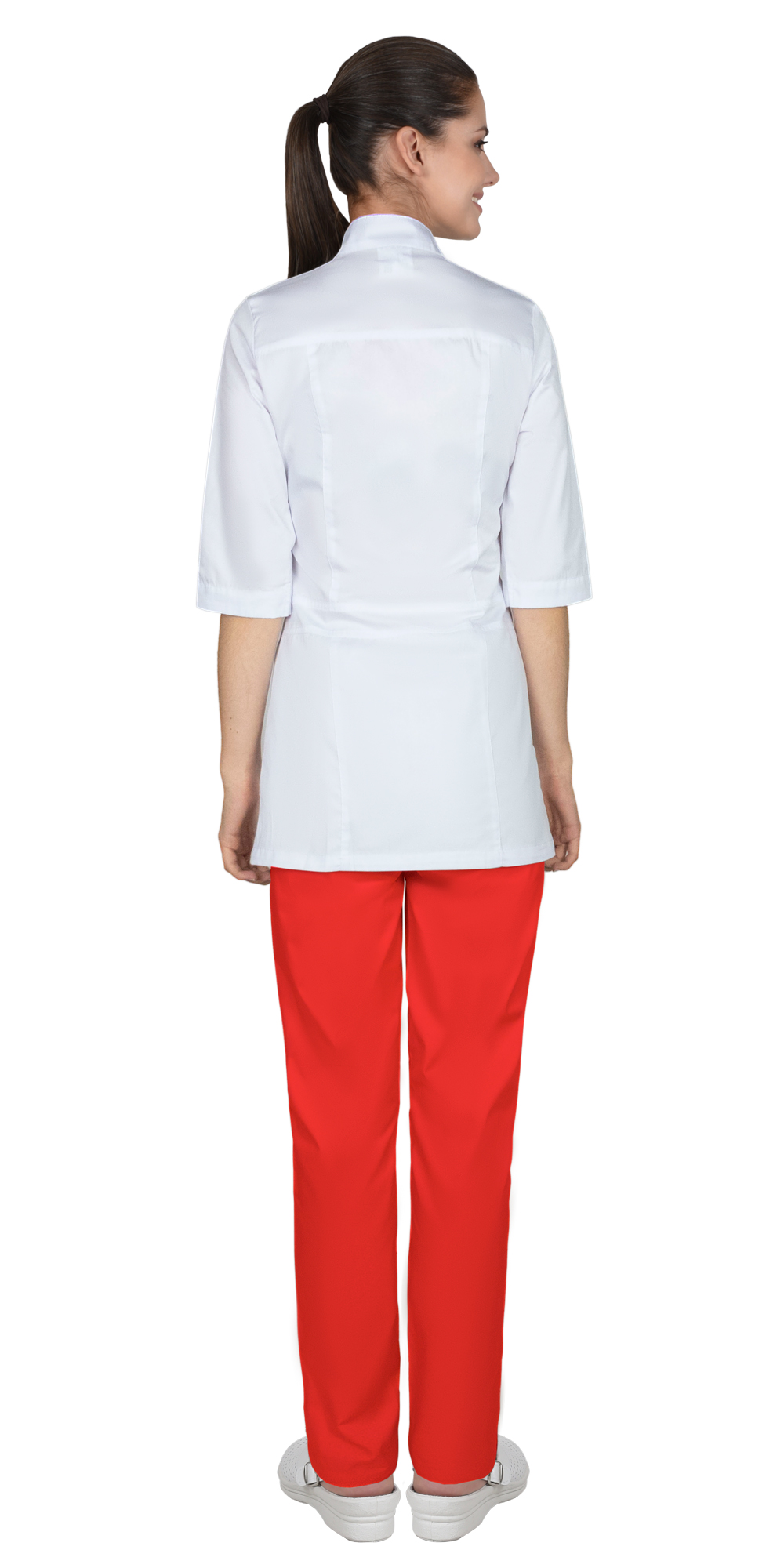 Костюм СИРИУС-БАРБАРА женский белый с красным