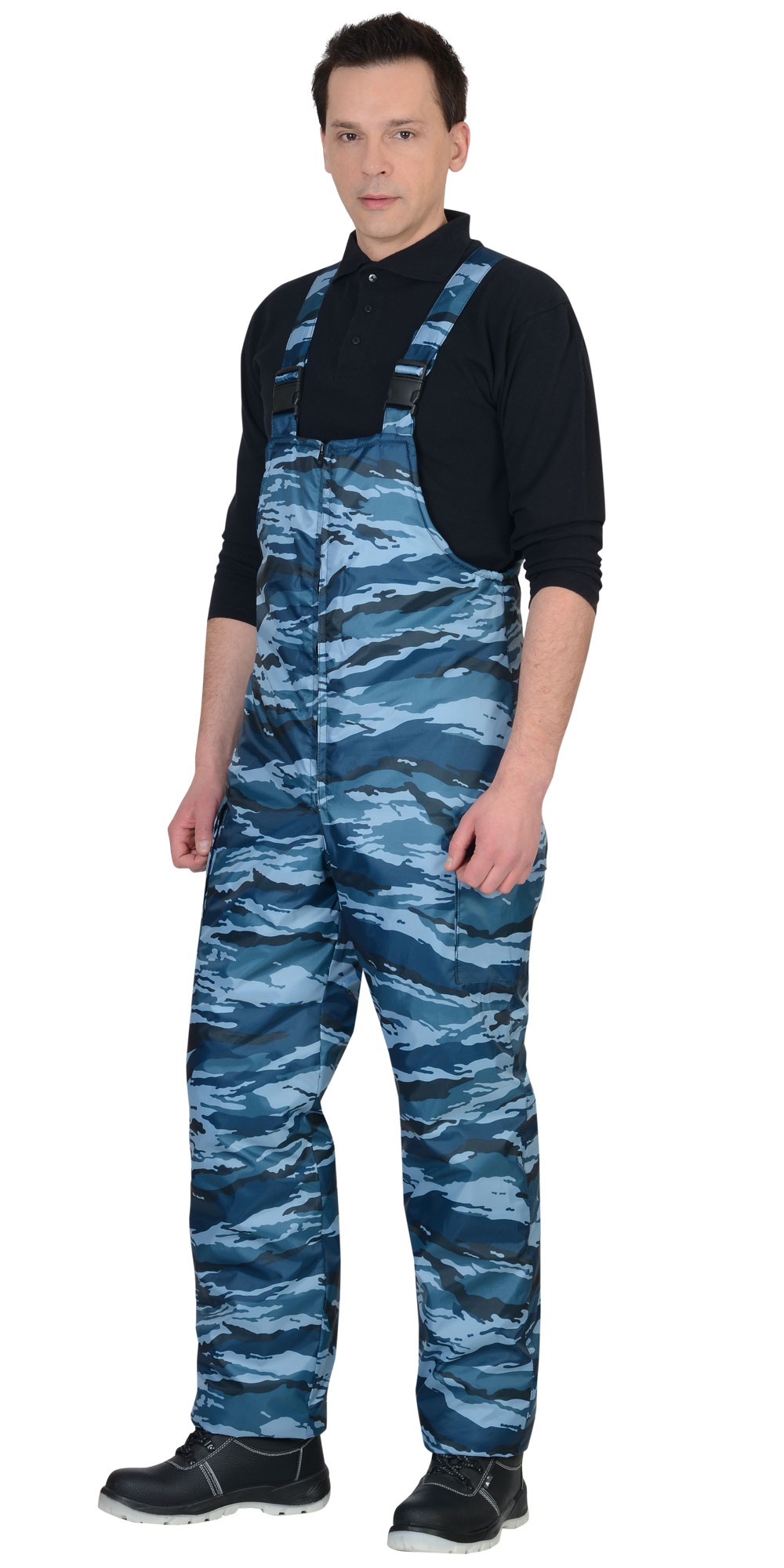 Костюм СИРИУС-БЕЗОПАСНОСТЬ зимний: куртка, п/комб. КМФ серый вихрь 