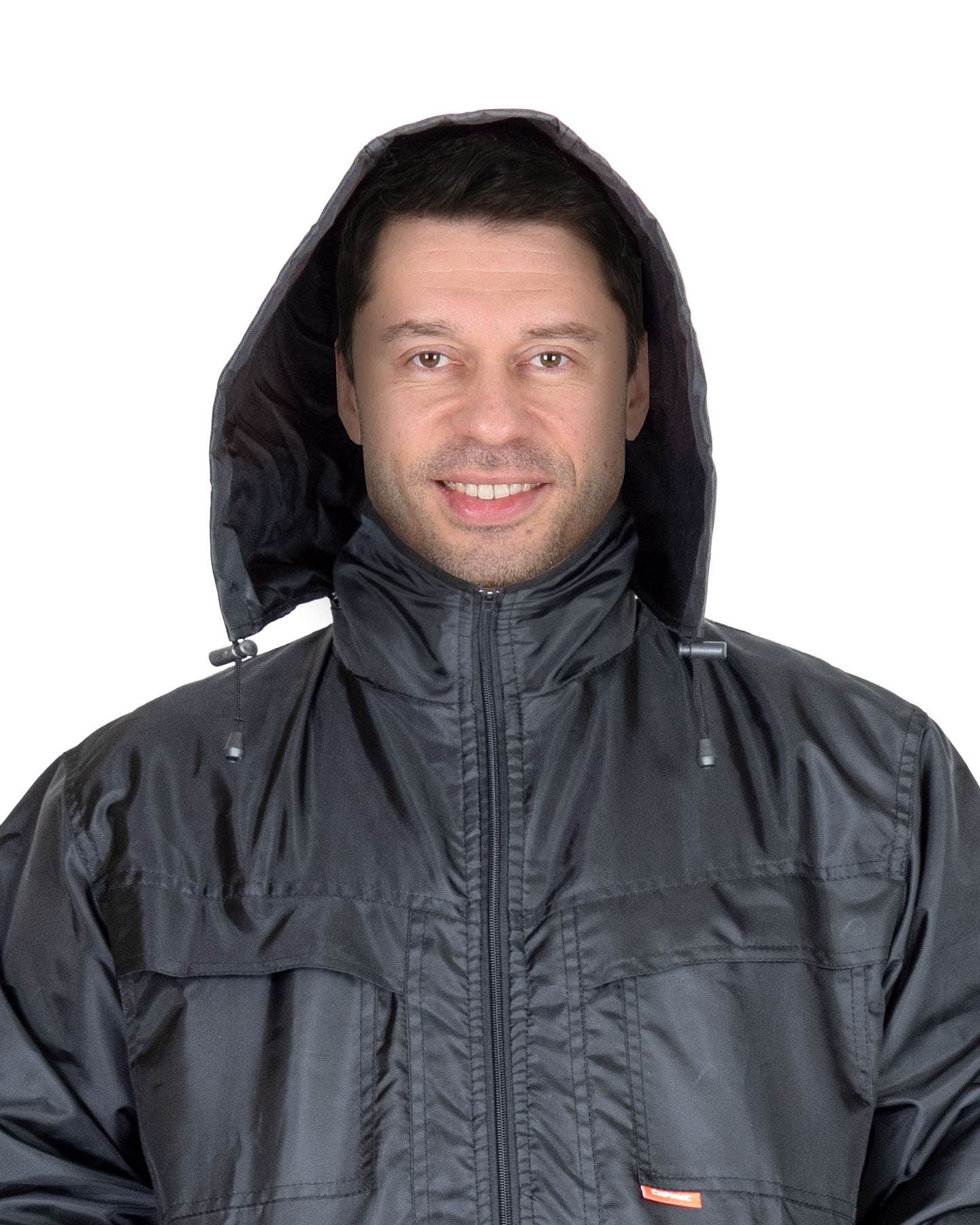 Куртка СИРИУС-ПИКНИК демисезон. укороченная (тк. Оксфорд, пл. 140), черная