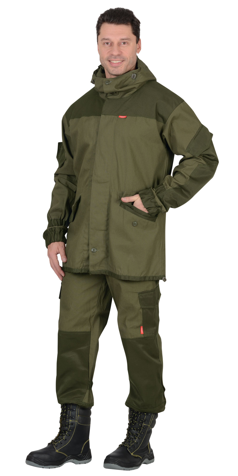 Костюм СИРИУС-ГОРКА куртка, брюки, помочи (полотно палаточное) олива