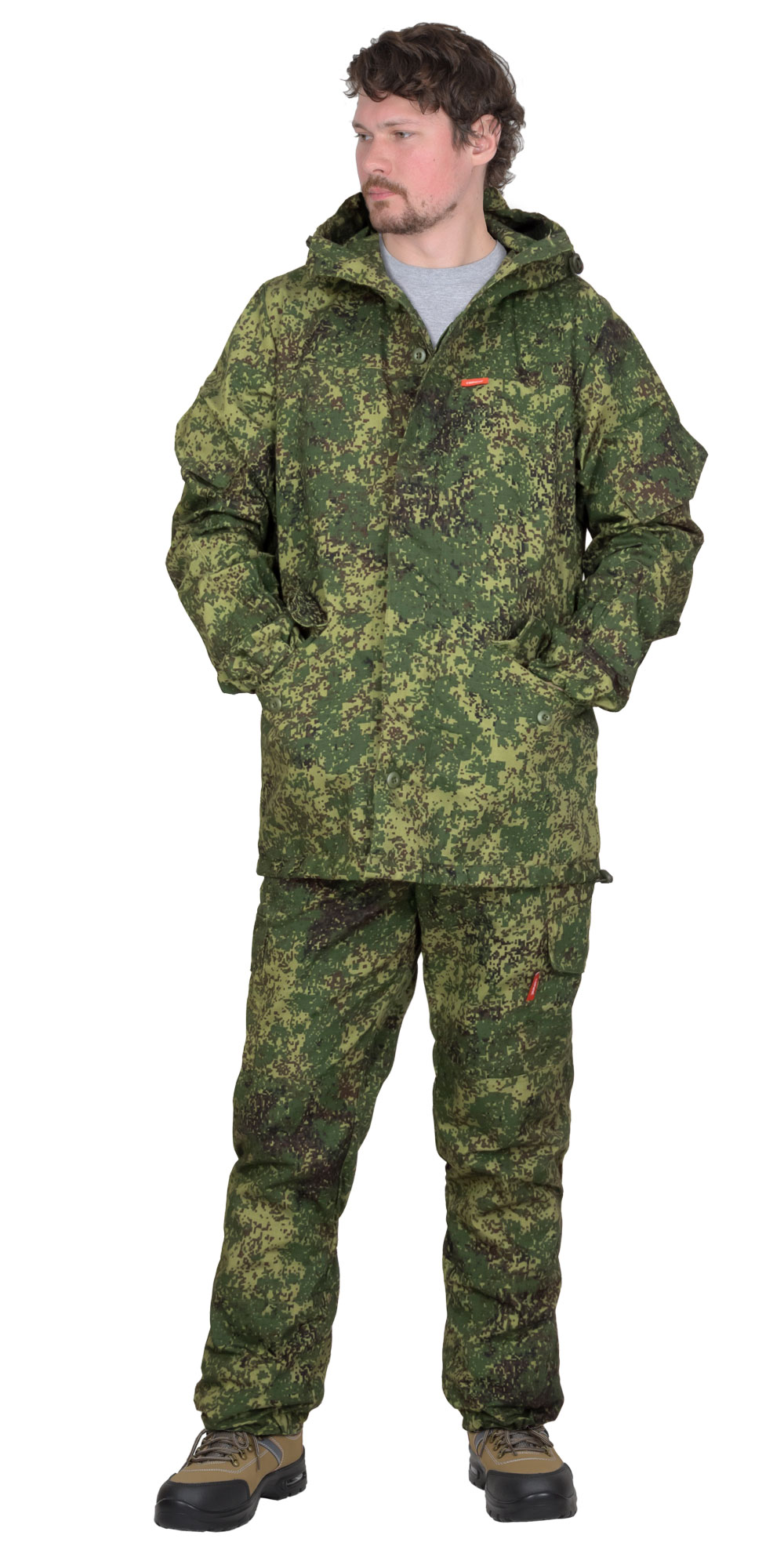 Костюм СИРИУС-ГОРКА куртка, брюки, помочи, КМФ Цифра зеленая 