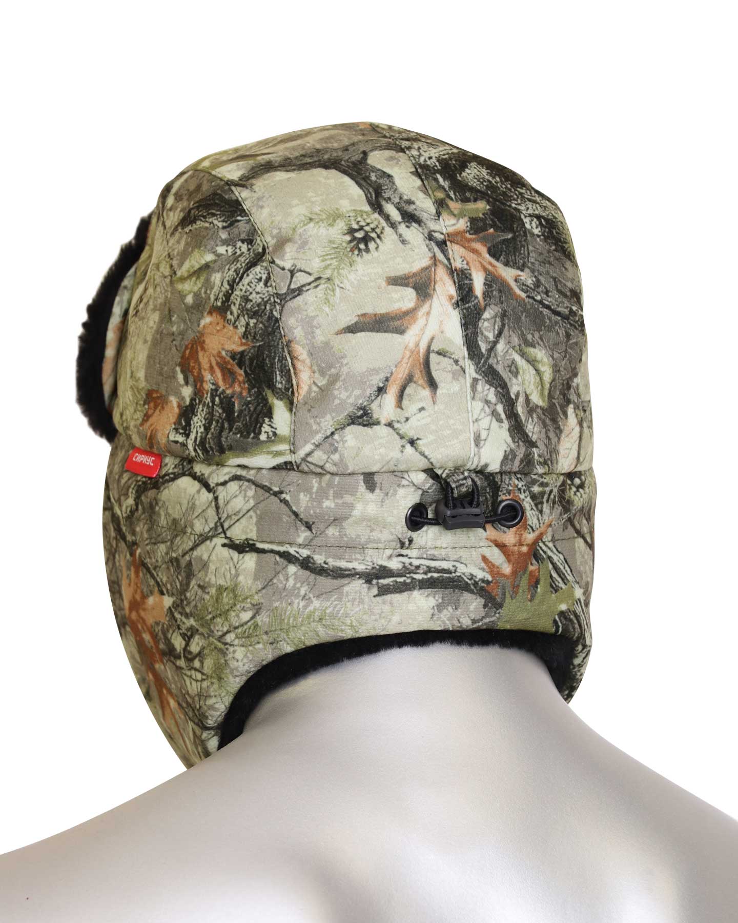 Шапка-ушанка ОХОТА КМФ Светлый лес (тк. Алова)