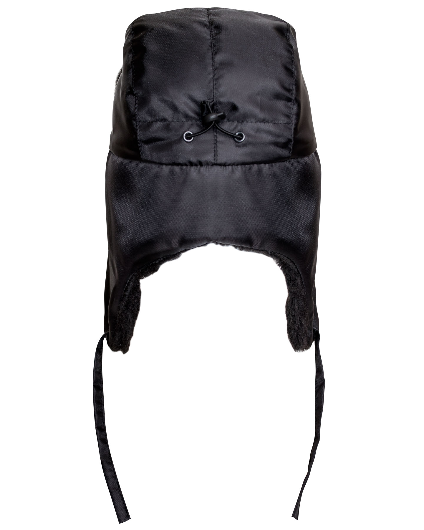 Шапка-ушанка СИРИУС-ЛЮКС черная (тк. Оксфорд)