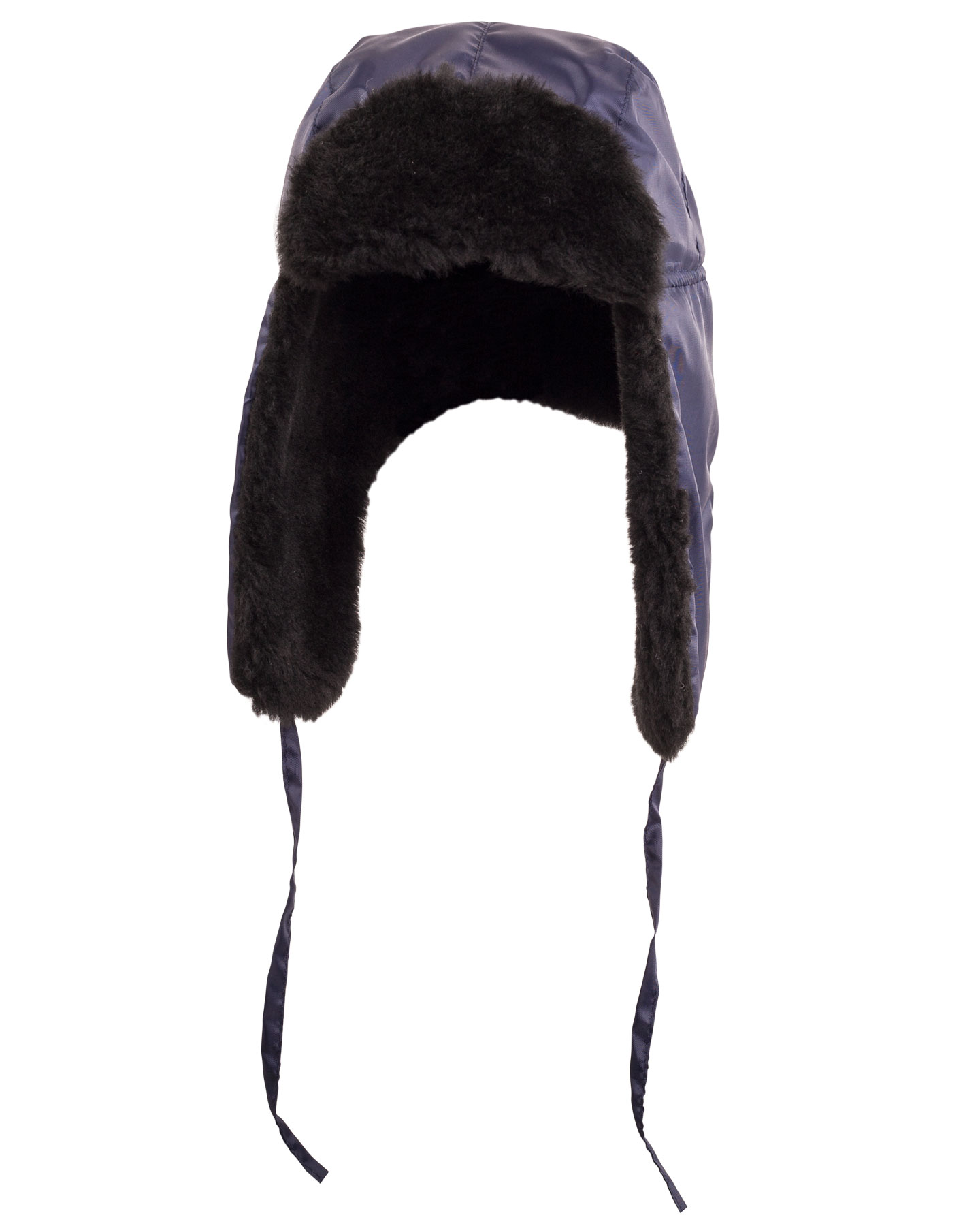 Шапка-ушанка СИРИУС-ЛЮКС синяя (тк. Оксфорд)