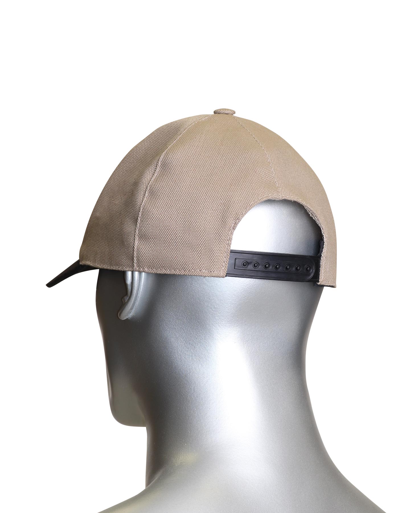 Кепка-бейсболка бежевая с черным козырьком (тк.PANACOTTA)