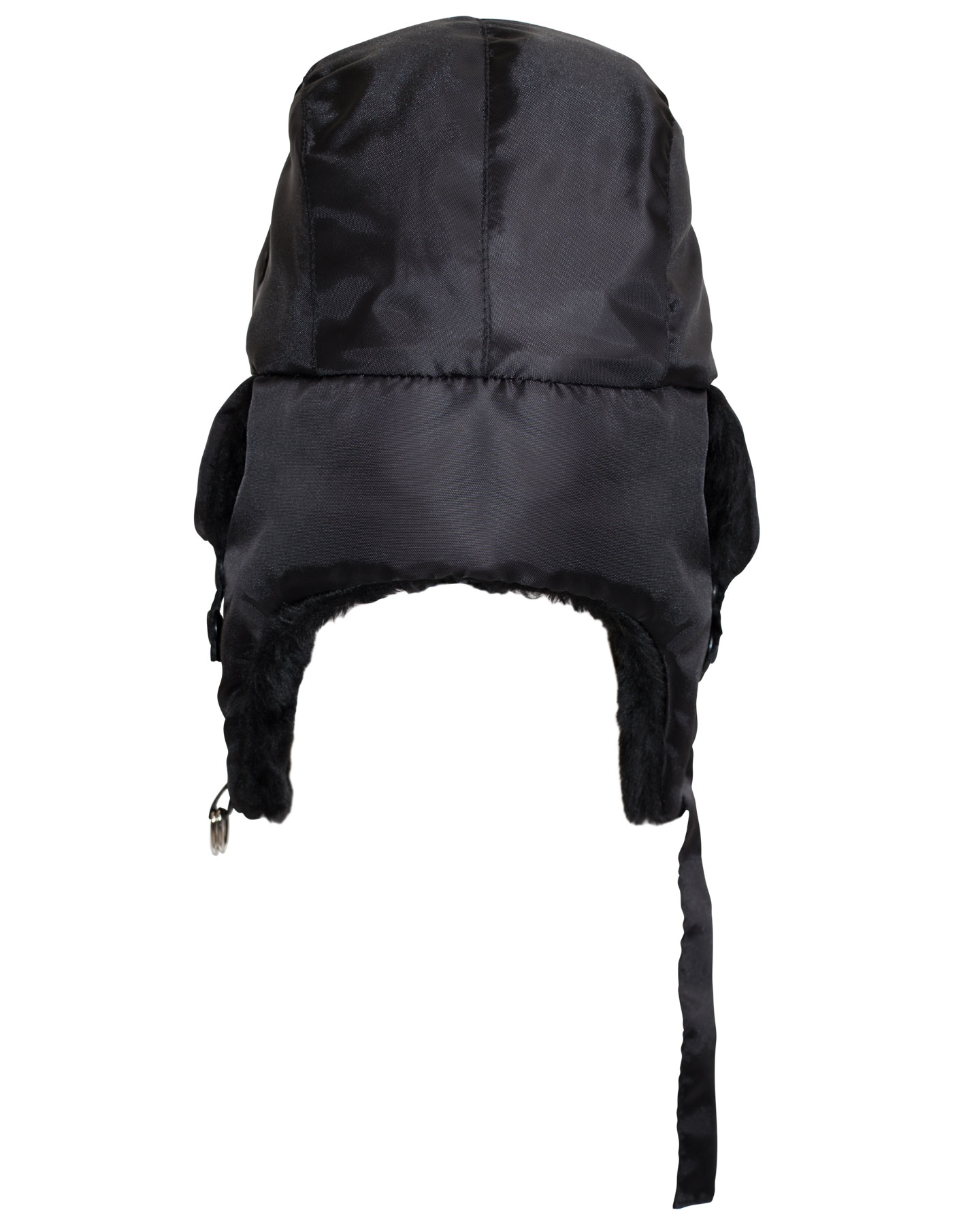 Шапка-ушанка СИРИУС-ЕВРО плюс черная (тк. Оксфорд) 