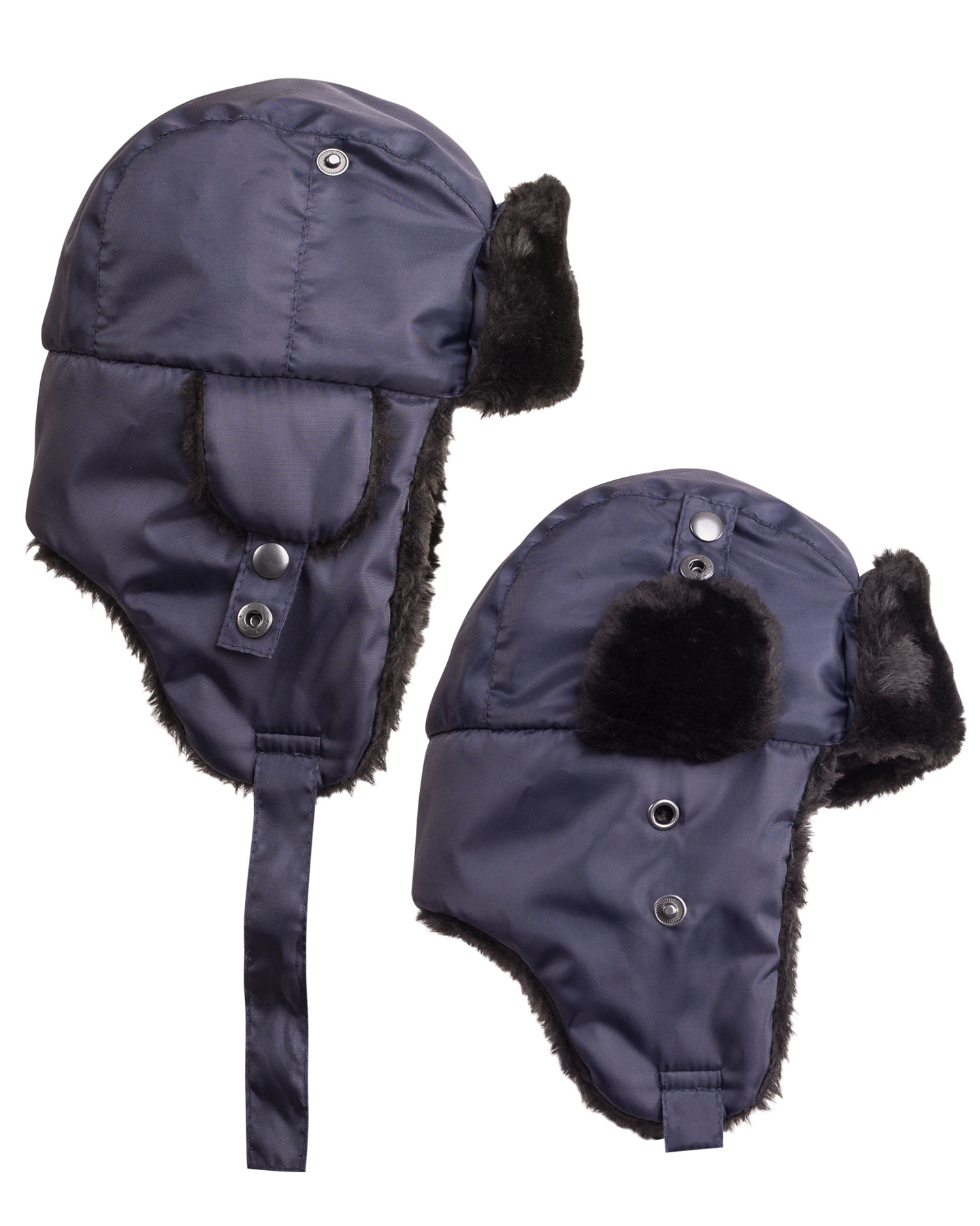 Шапка-ушанка СИРИУС-ЕВРО плюс т.синяя (тк. Оксфорд) 