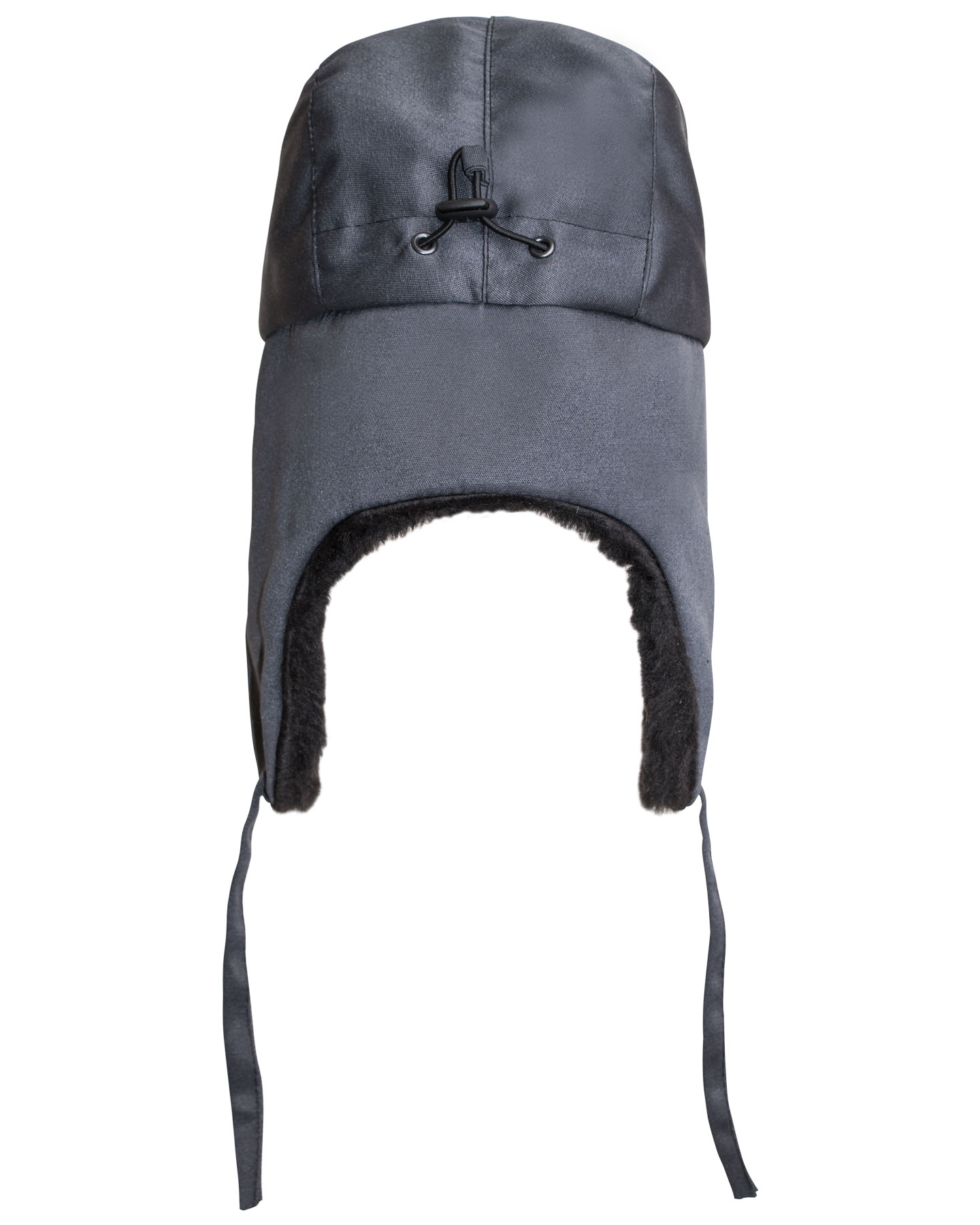 Шапка-ушанка СИРИУС-ЛЮКС т.серая (тк. смесовая) 
