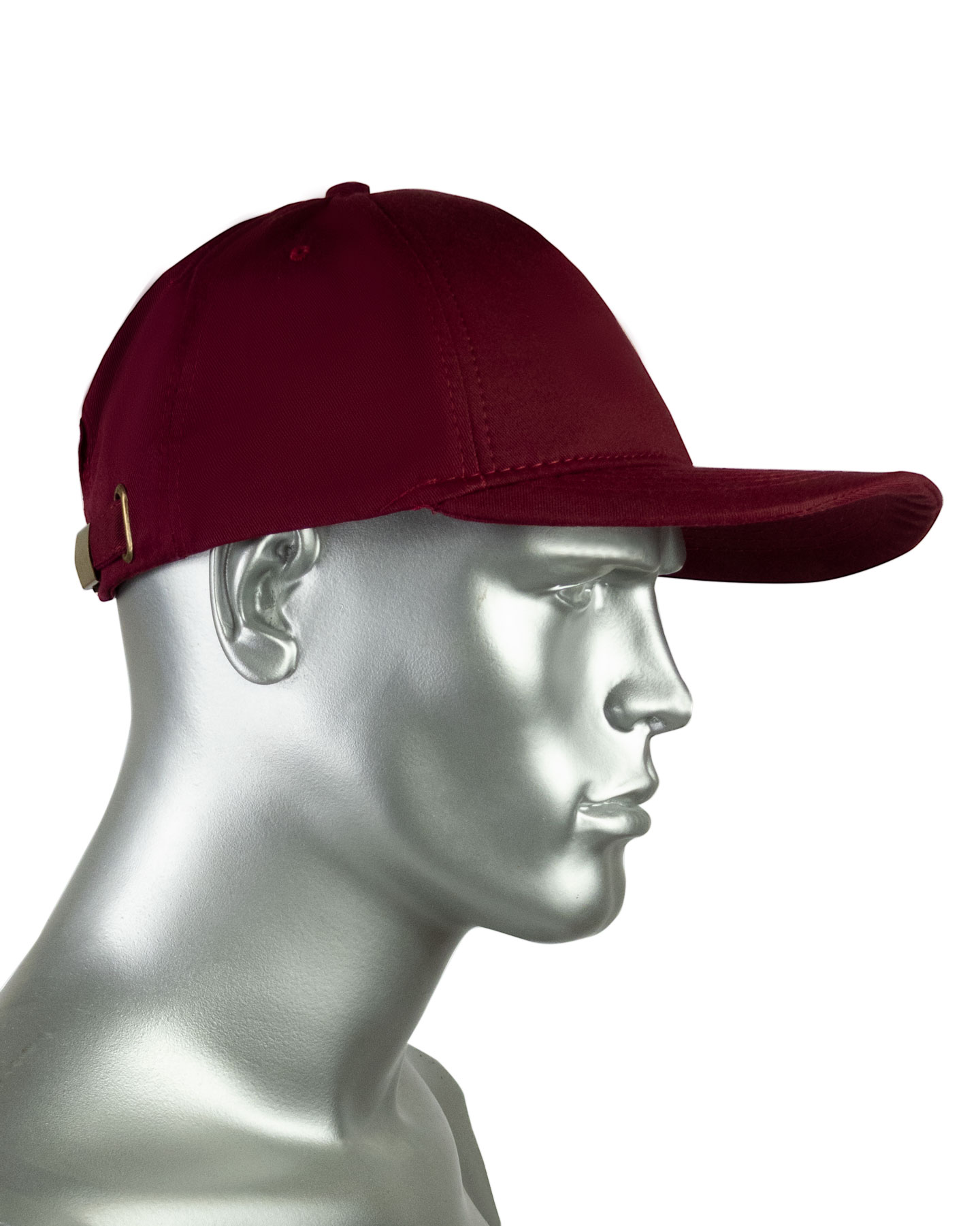 Кепка-бейсболка бордовая пл.190 гр/м2 (пакет по 25 шт.,в упаковке 200 шт.)