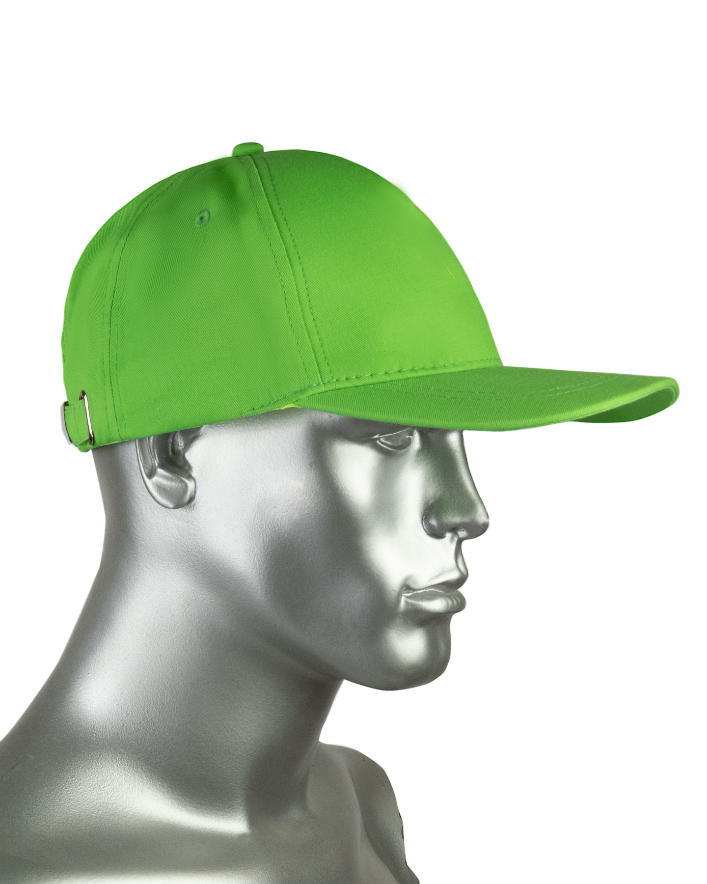 Кепка-бейсболка салатовая пл.190 гр/м2 (пакет по 25 шт.,в упаковке 200 шт.)
